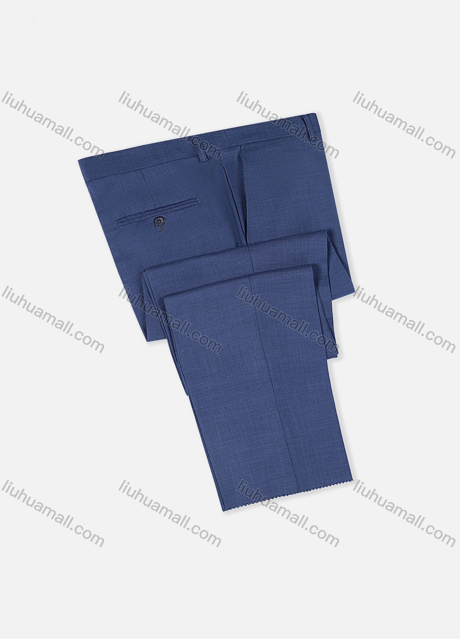 Wholesale Men's Formal Business Plain Ankle Length Straight Leg Suit Pants D2421# - Liuhuamall