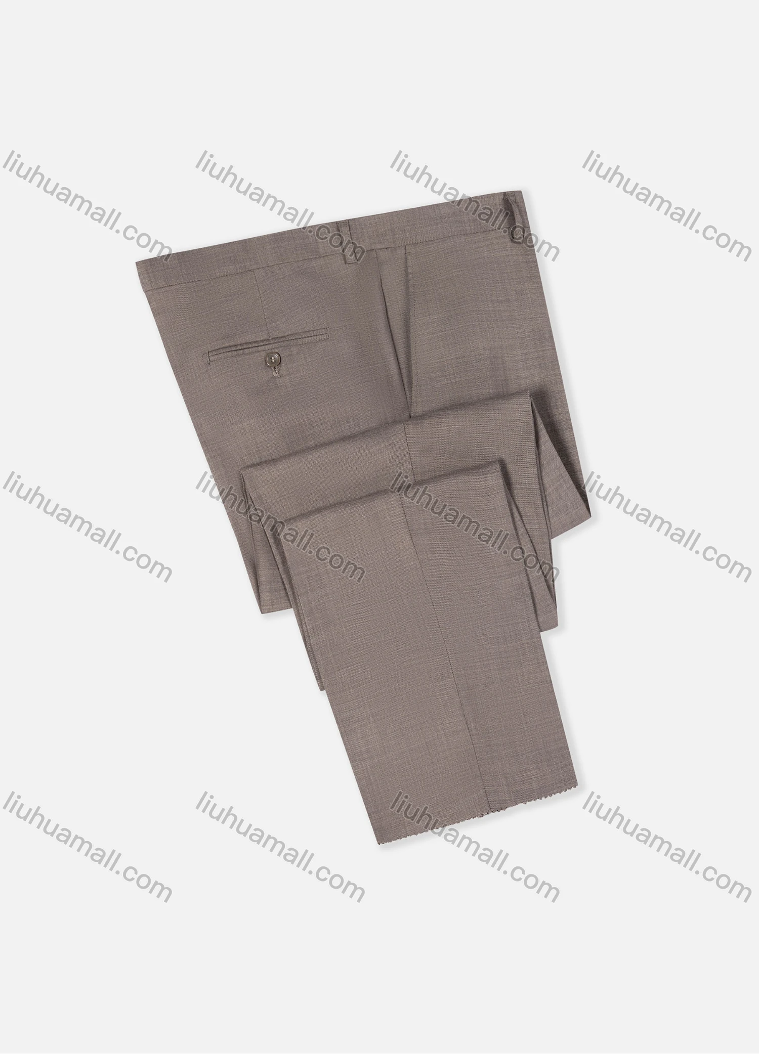 Wholesale Men's Formal Business Plain Ankle Length Straight Leg Suit Pants D2421# - Liuhuamall