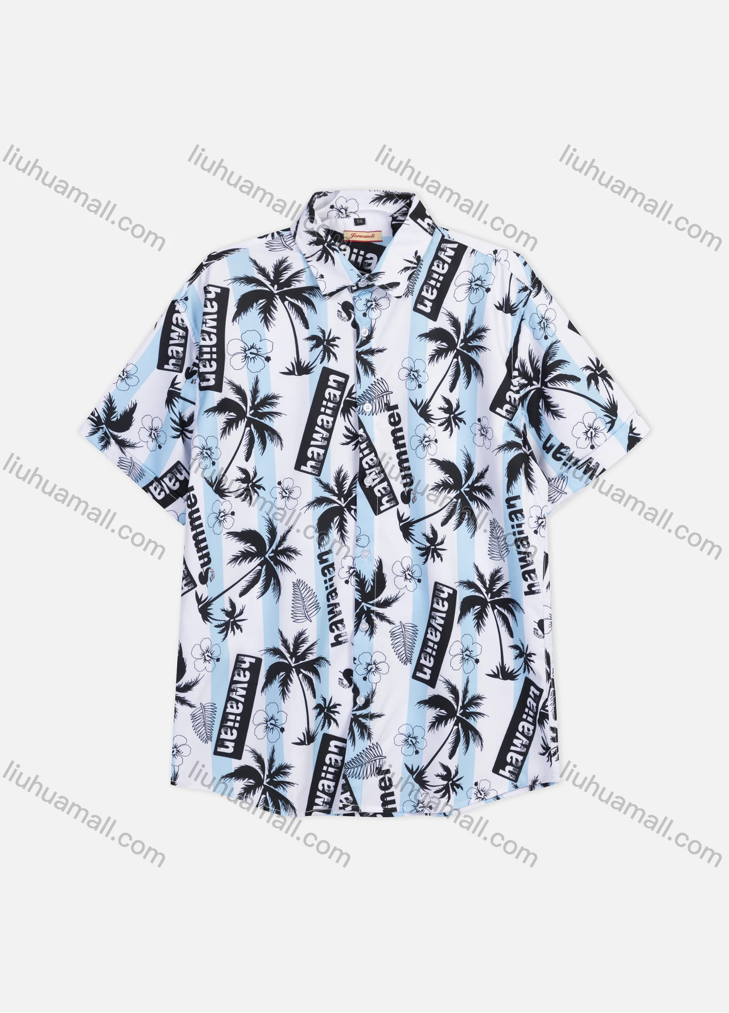 Wholesale Men's Casual Allover Print Short Sleeve Shirt 1Y1A0902# - Liuhuamall
