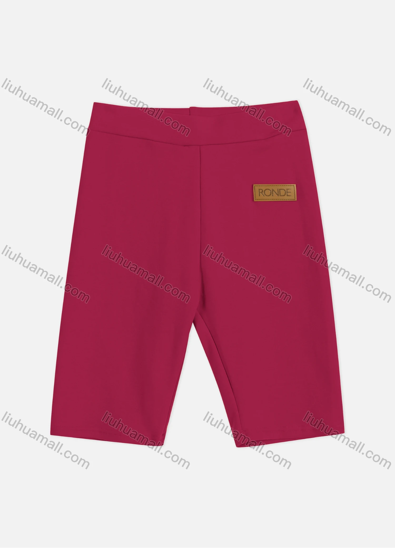 Wholesale Women's Athletic Plain Elastic High Waist Running Biker Shorts 1Y1A0891# - Liuhuamall