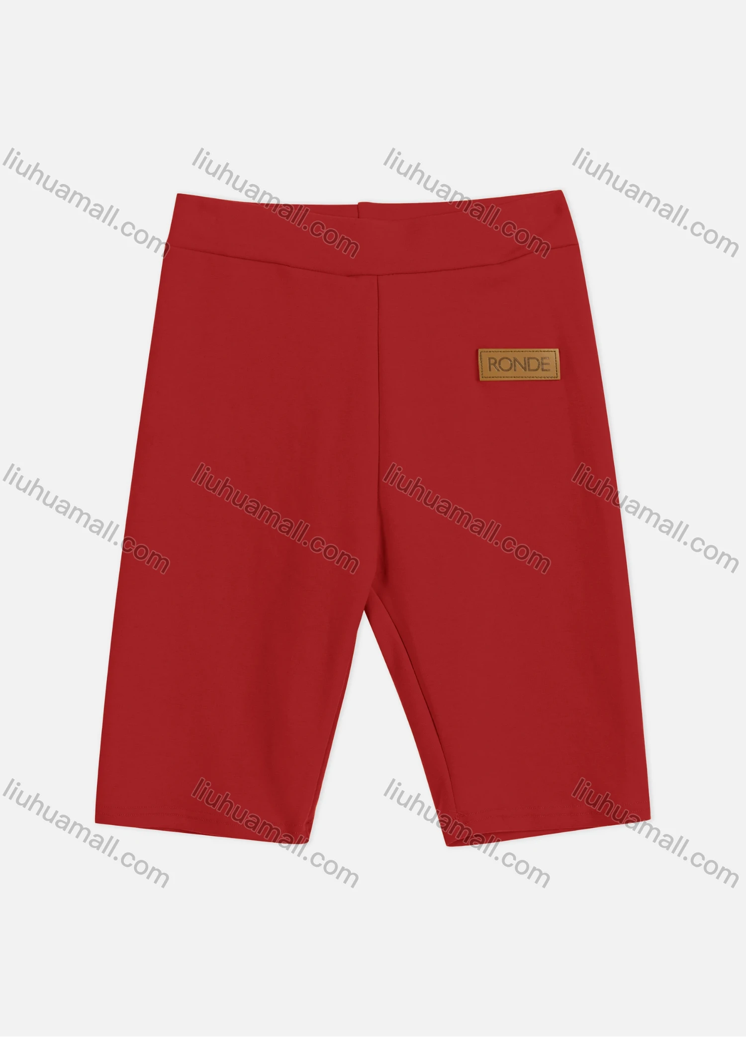 Wholesale Women's Athletic Plain Elastic High Waist Running Biker Shorts 1Y1A0891# - Liuhuamall