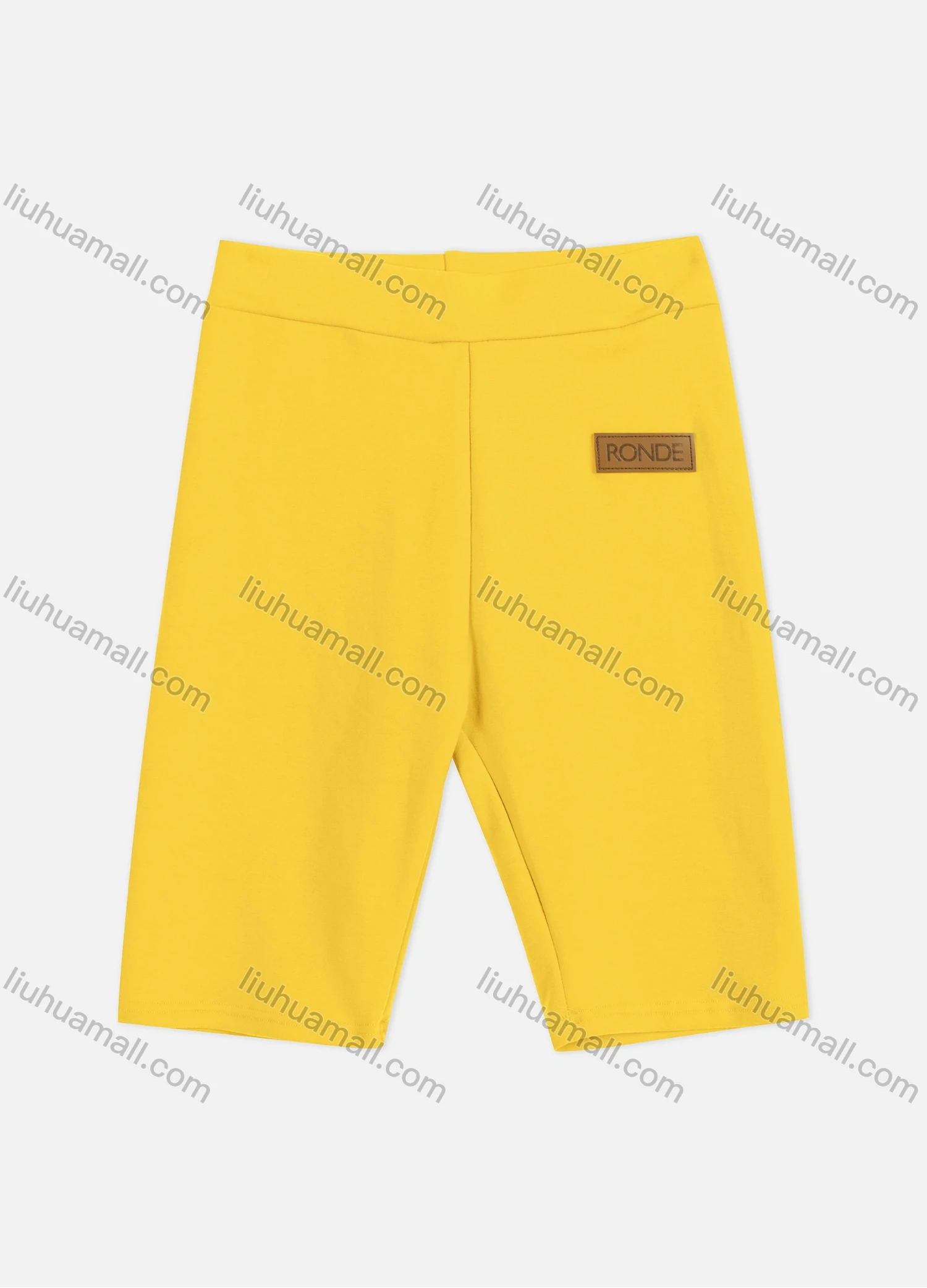 Wholesale Women's Athletic Plain Elastic High Waist Running Biker Shorts 1Y1A0891# - Liuhuamall