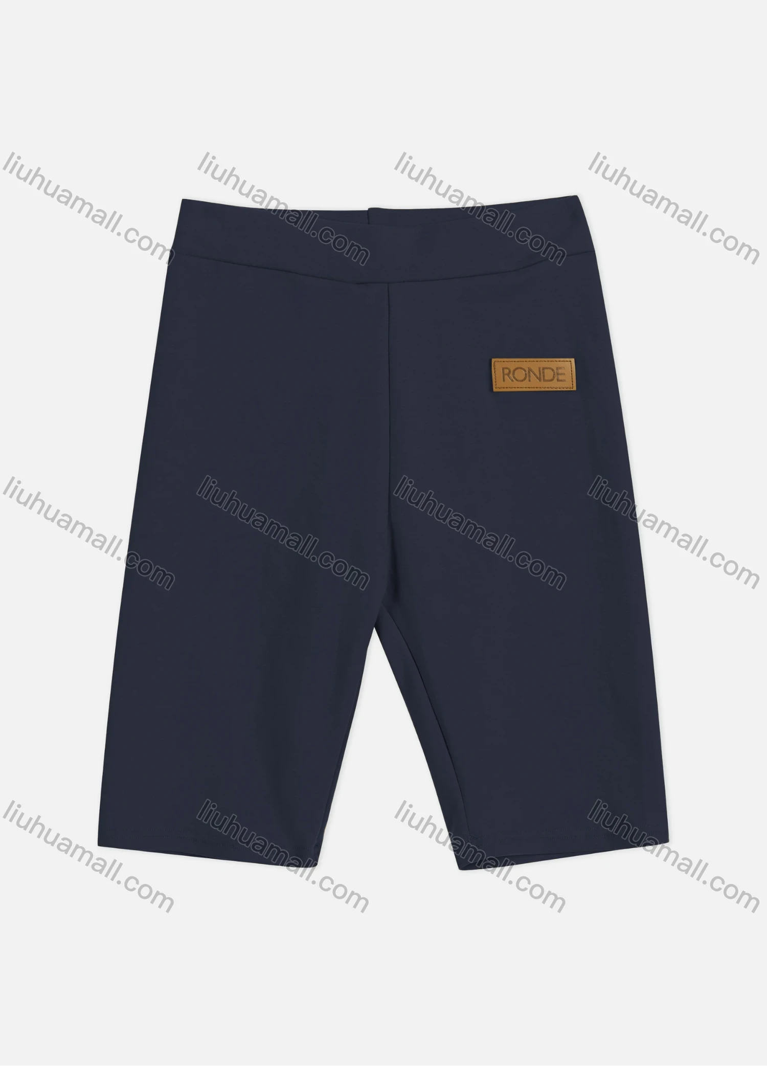 Wholesale Women's Athletic Plain Elastic High Waist Running Biker Shorts 1Y1A0891# - Liuhuamall