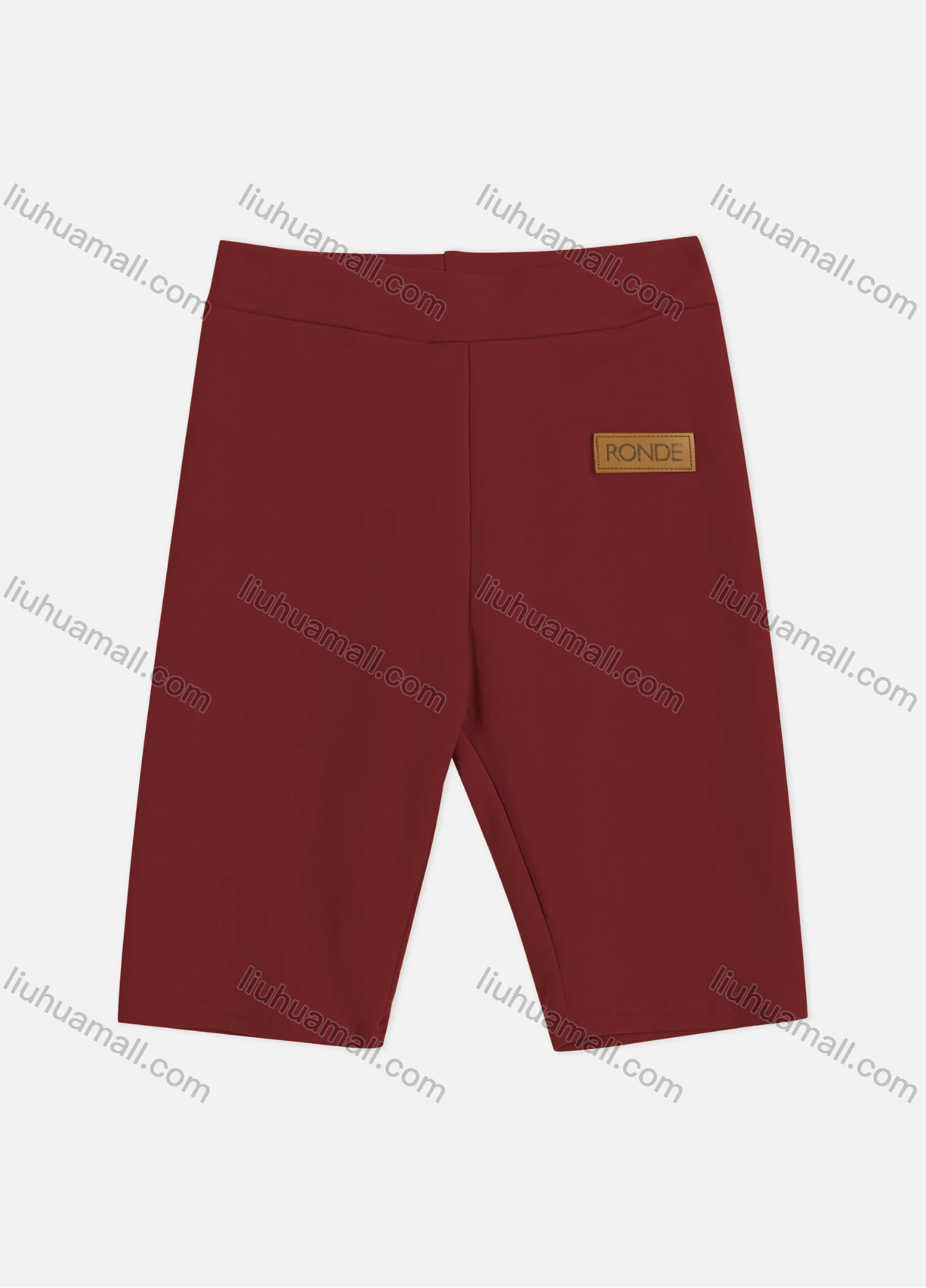 Wholesale Women's Athletic Plain Elastic High Waist Running Biker Shorts 1Y1A0891# - Liuhuamall