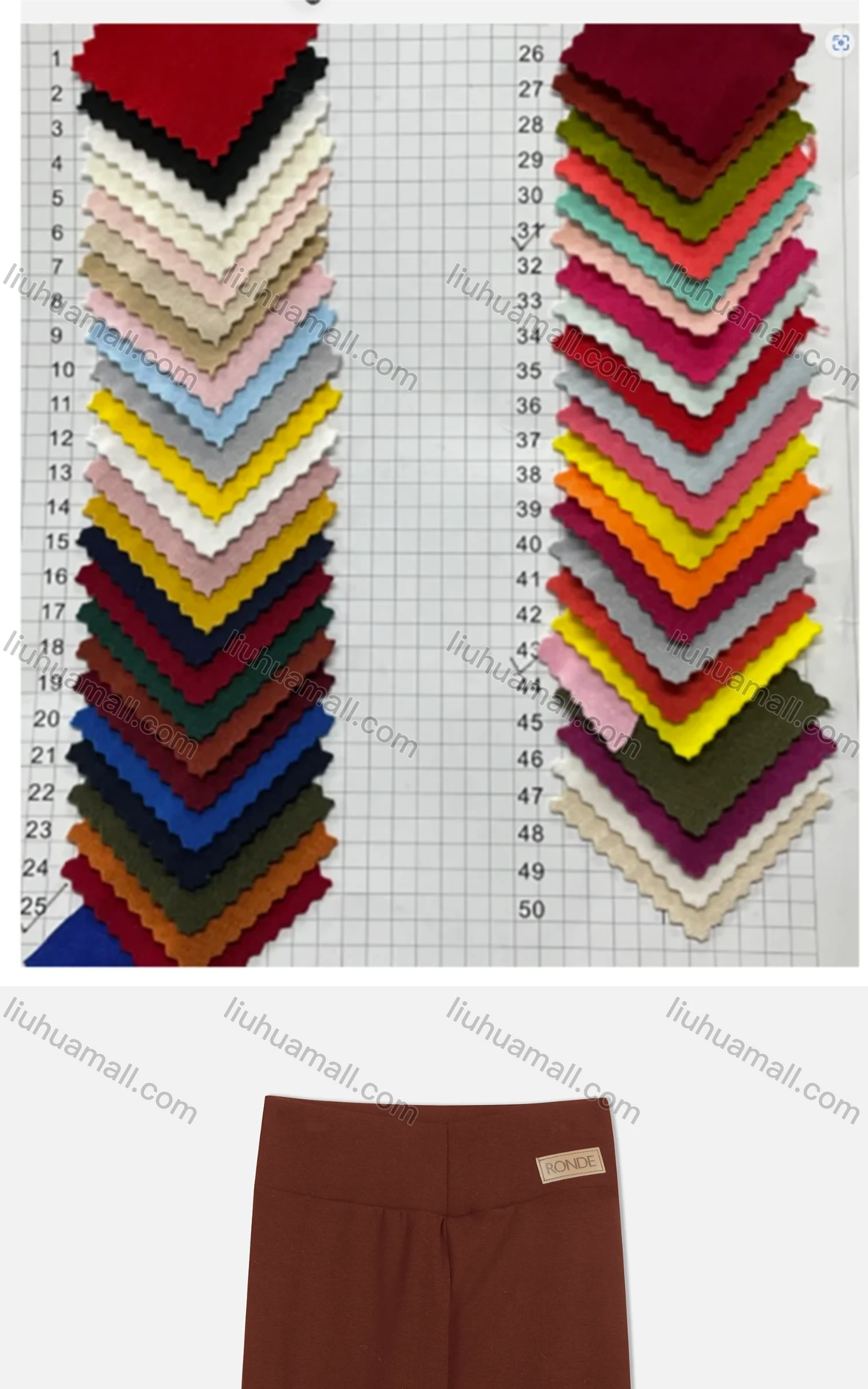 Wholesale Women's Athletic Plain High Waist Ankle Length Pants 1Y1A0892# - Liuhuamall