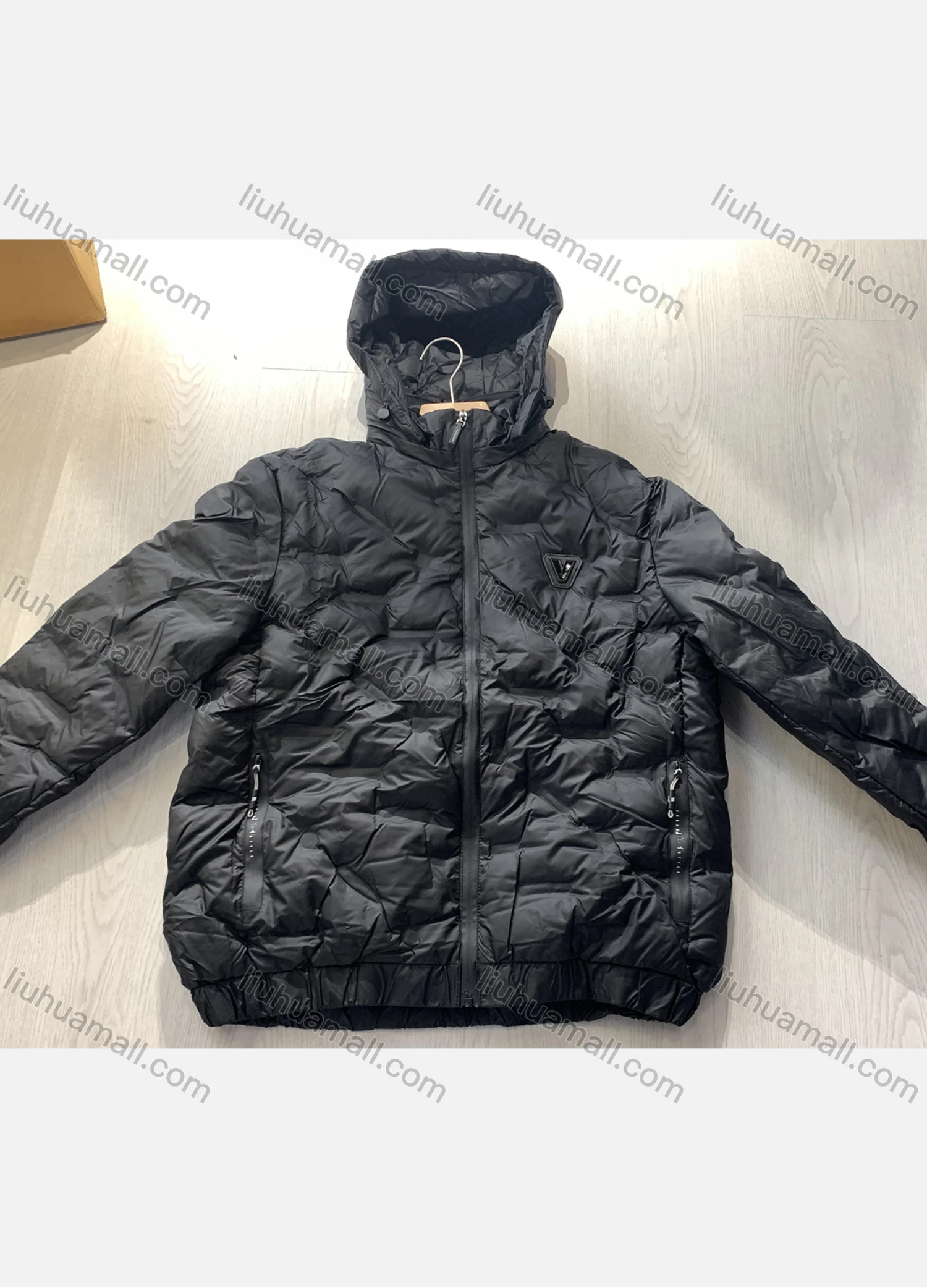 Wholesale Men's Casual Plain Long Sleeve Zipper Hooded Thermal Jacket 8802# - Liuhuamall