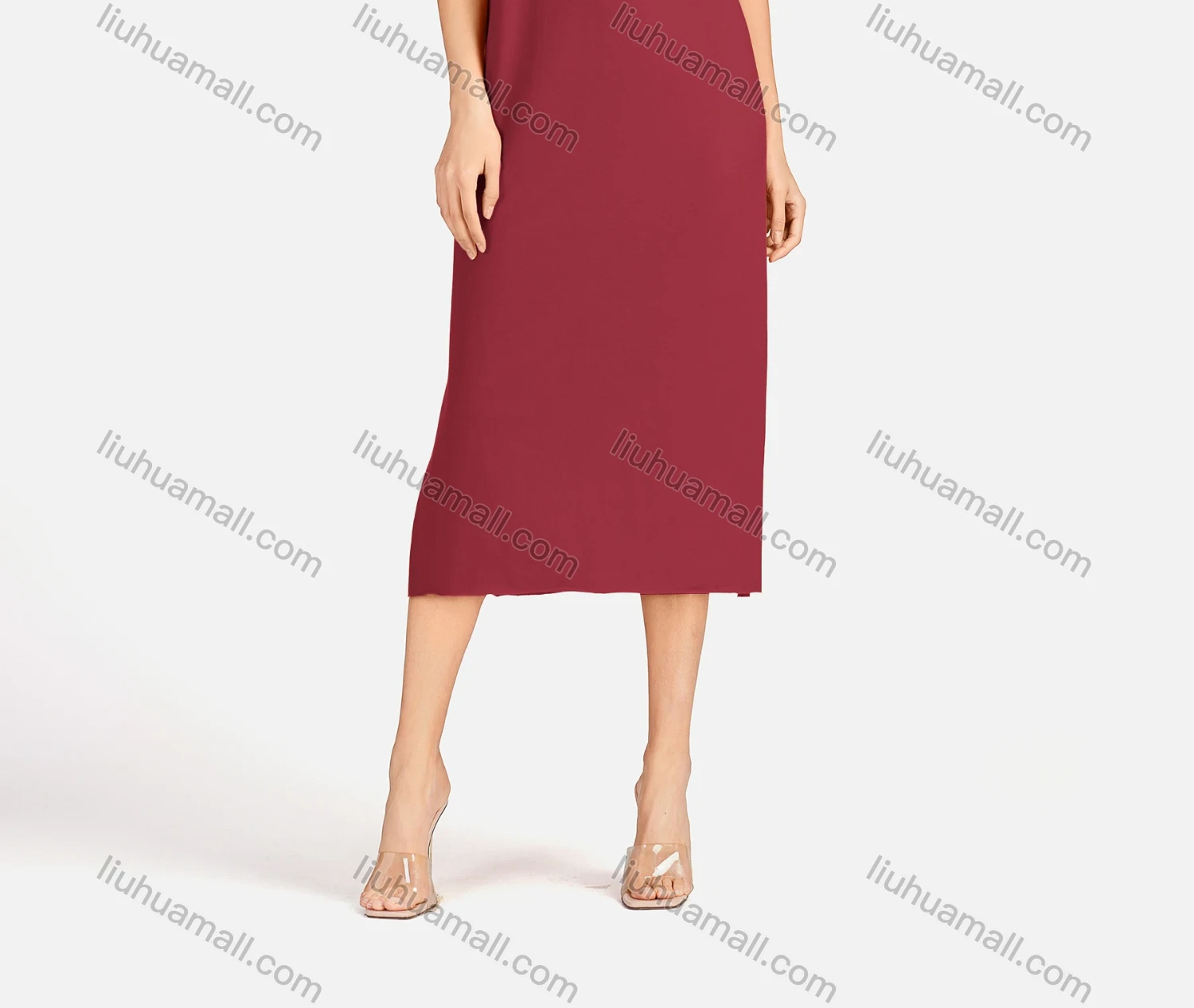 Wholesale Women's Casual Star Short Sleeve Crew Neck Split Side Dress EG-3486# - Liuhuamall