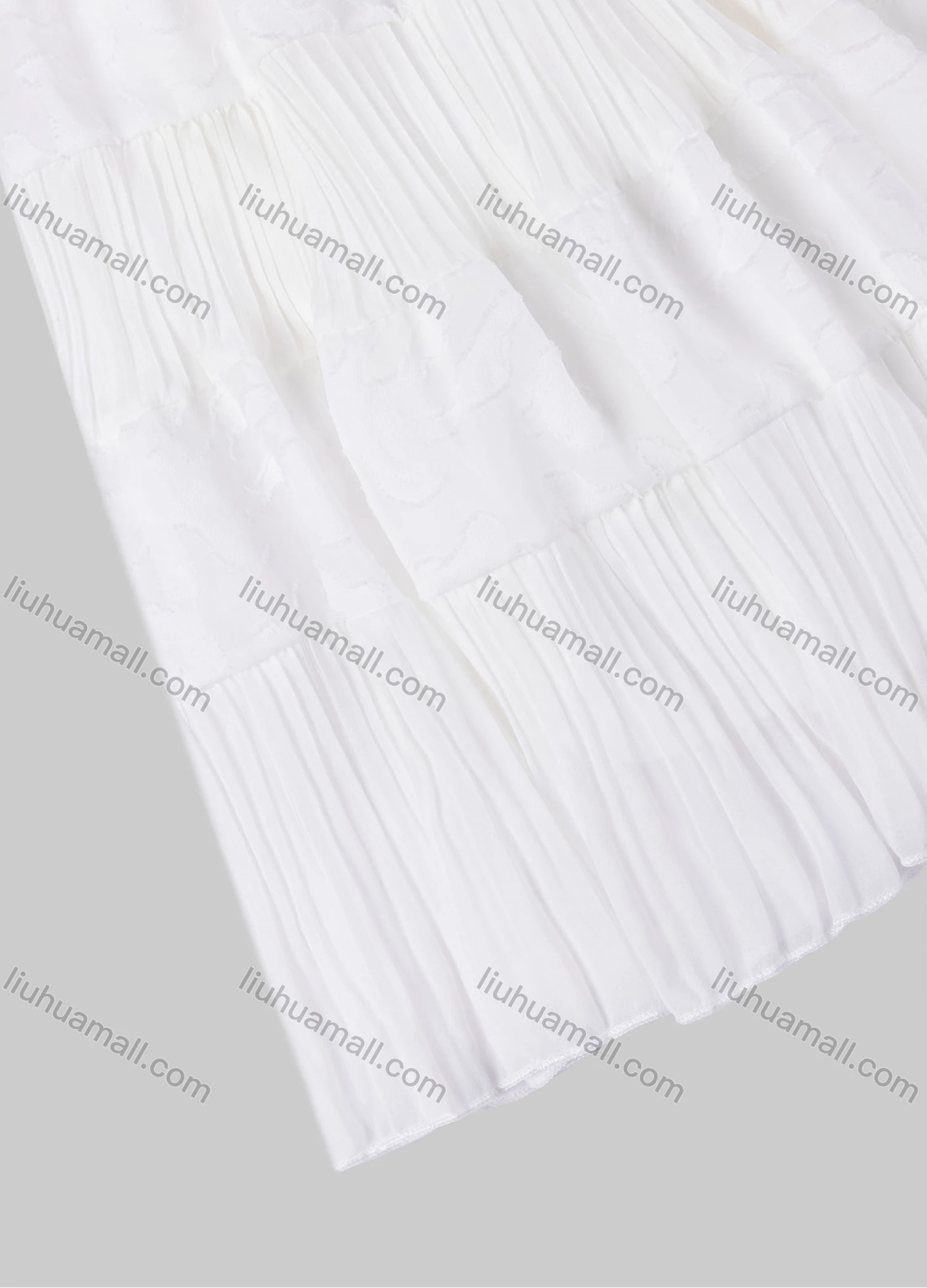 Wholesale Girls' Casual Elastic Waist Pleated Splicing Maxi Skirt - Liuhuamall