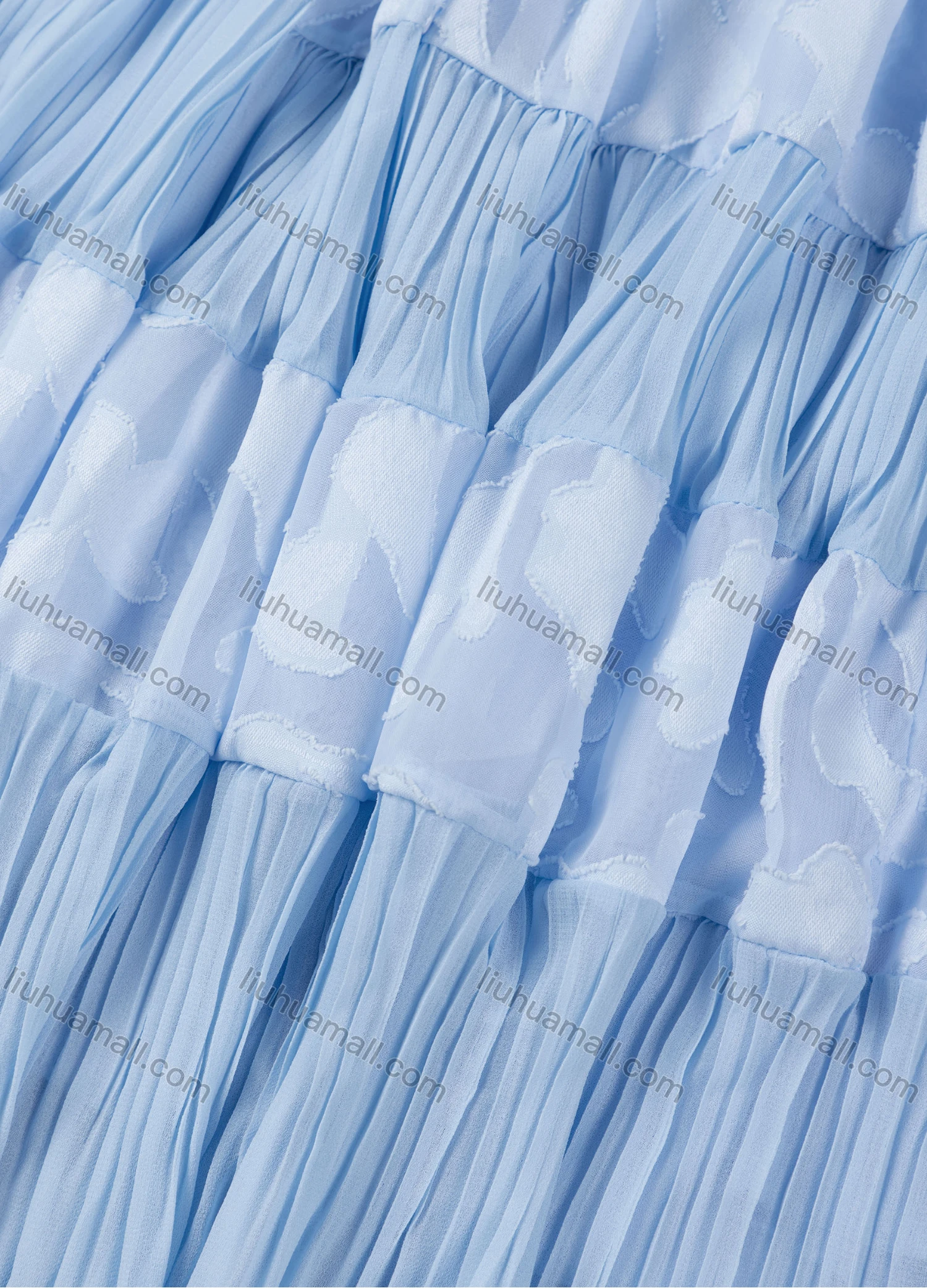 Wholesale Girls' Casual Elastic Waist Pleated Splicing Maxi Skirt - Liuhuamall