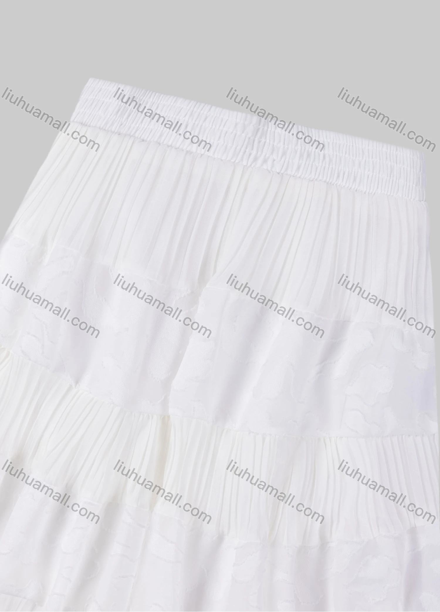 Wholesale Girls' Casual Elastic Waist Pleated Splicing Maxi Skirt - Liuhuamall