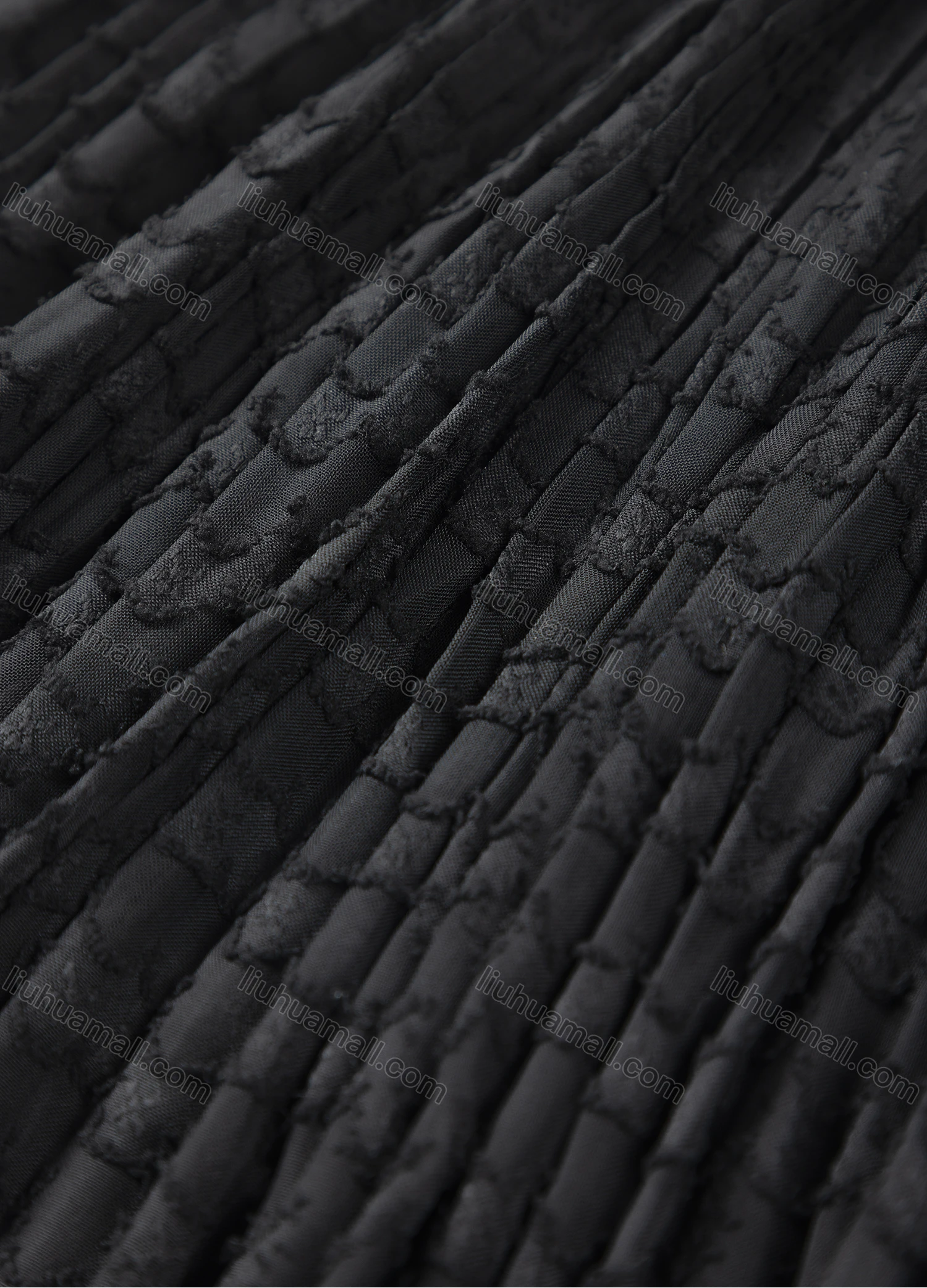 Wholesale Girls' Casual Elastic Waist Plain Pleated Splicing Maxi Skirt - Liuhuamall