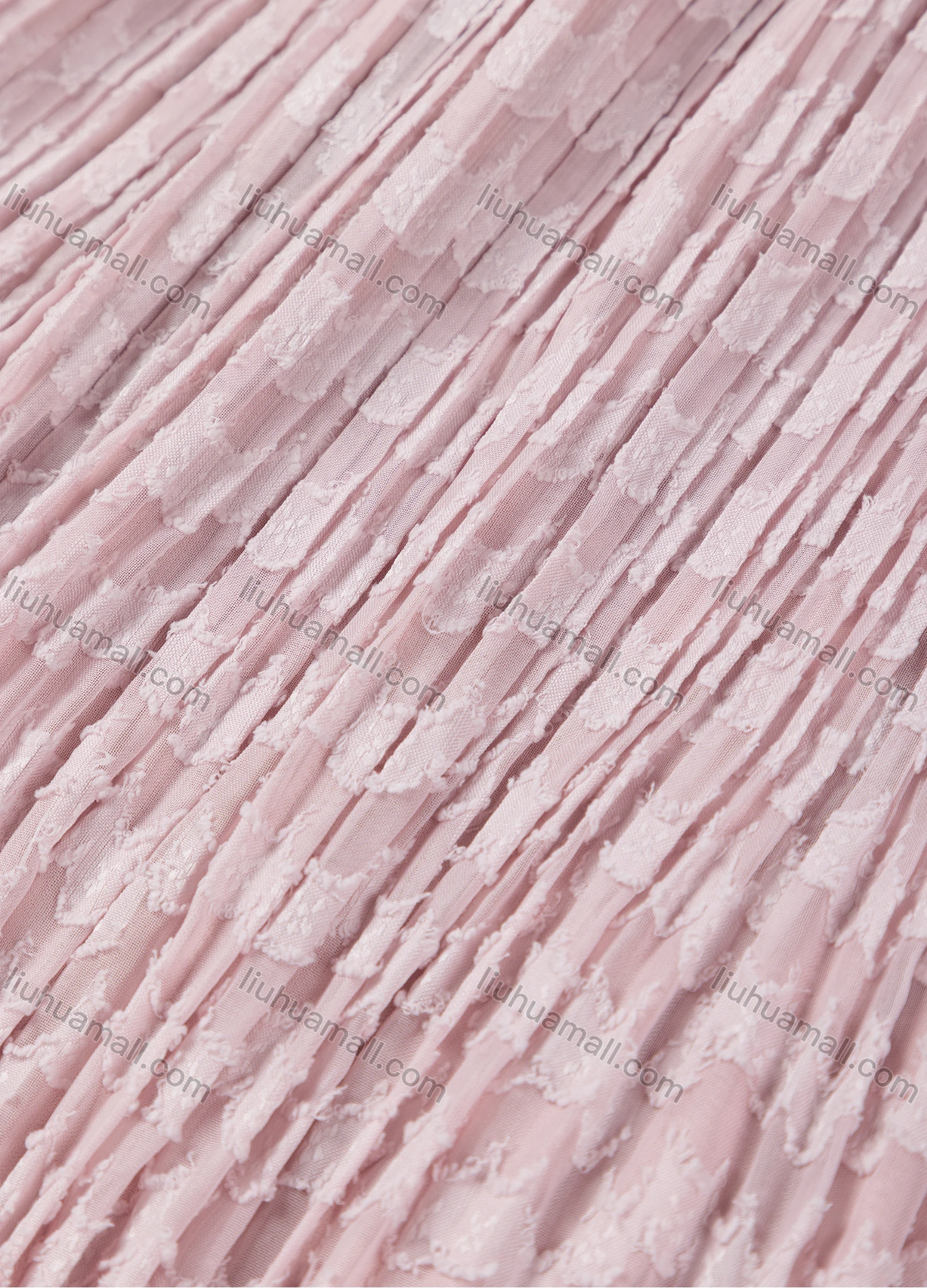 Wholesale Girls' Casual Elastic Waist Plain Pleated Splicing Maxi Skirt - Liuhuamall