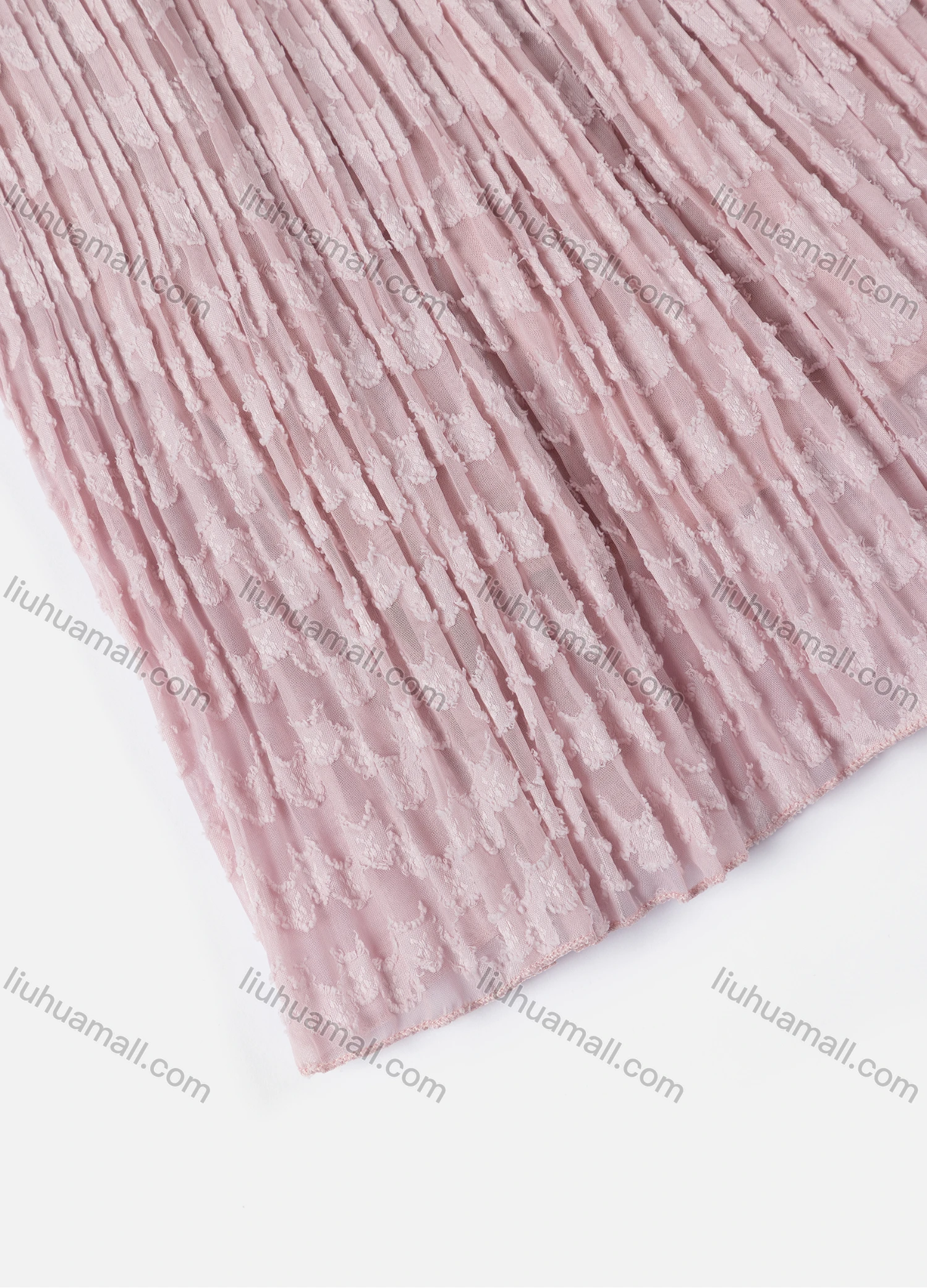 Wholesale Girls' Casual Elastic Waist Plain Pleated Splicing Maxi Skirt - Liuhuamall