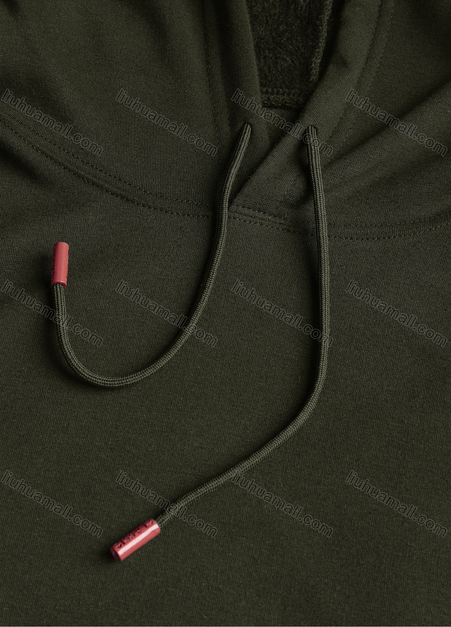 Wholesale Men's Casual Plain Kangaroo Pocket Thermal Drawstring Hoodie M1006# - Liuhuamall