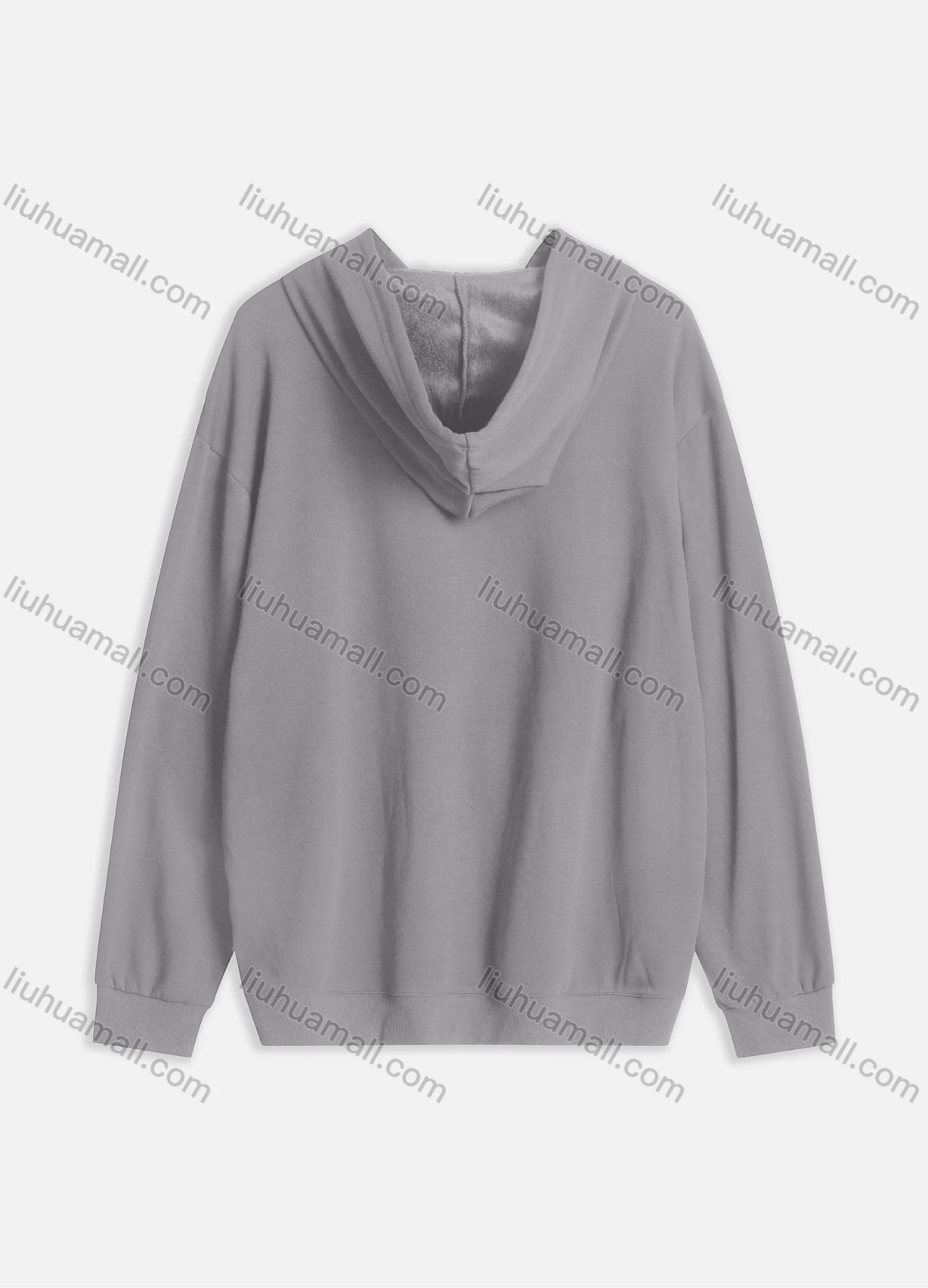Wholesale Men's Casual Plain Kangaroo Pocket Thermal Drawstring Hoodie M1006# - Liuhuamall