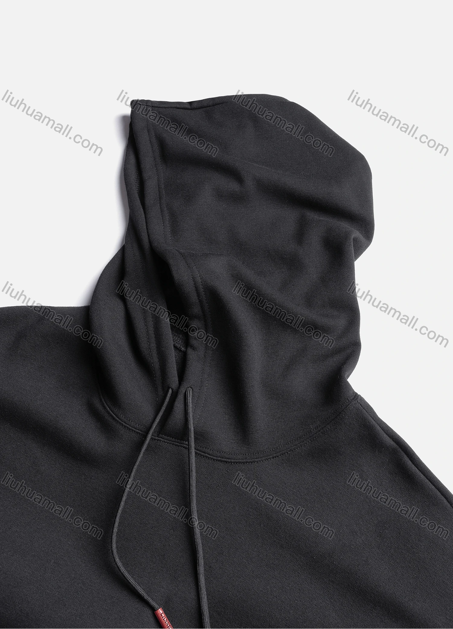 Wholesale Men's Casual Plain Kangaroo Pocket Thermal Drawstring Hoodie M1006# - Liuhuamall