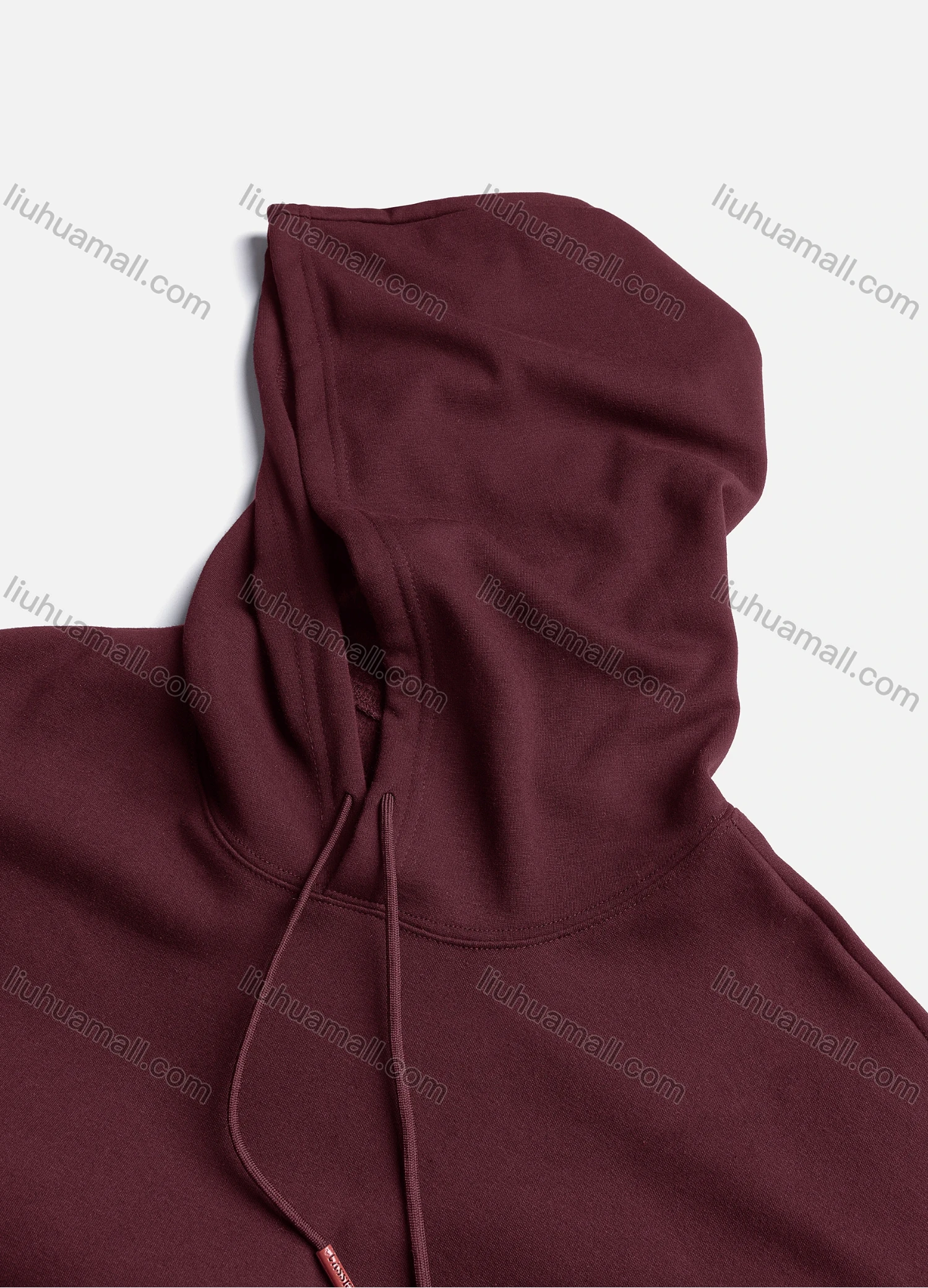 Wholesale Men's Casual Plain Kangaroo Pocket Thermal Drawstring Hoodie M1006# - Liuhuamall