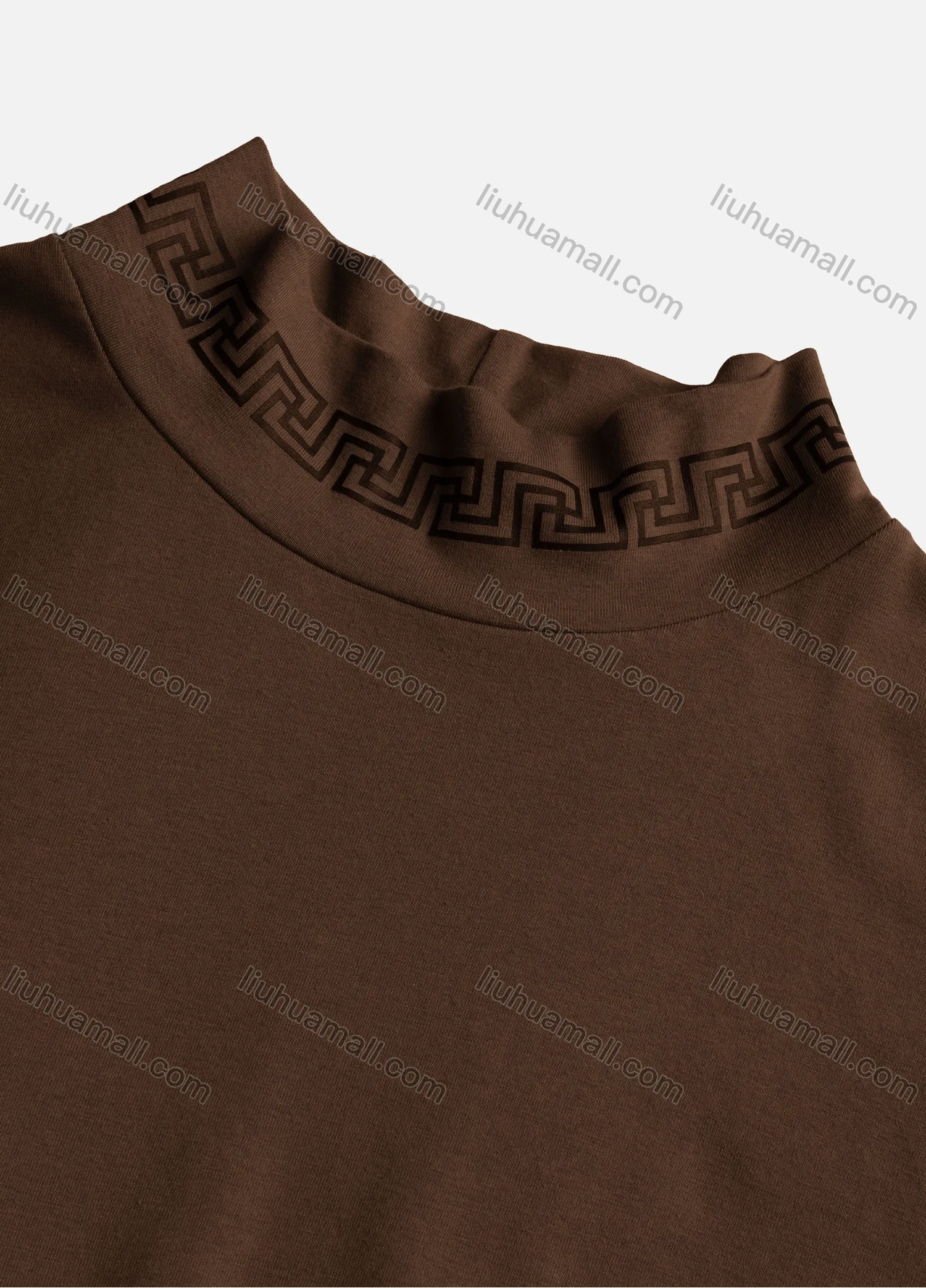 Wholesale Men's Casual Plain Mock Neck Long Sleeve T-shirts M1007# - Liuhuamall