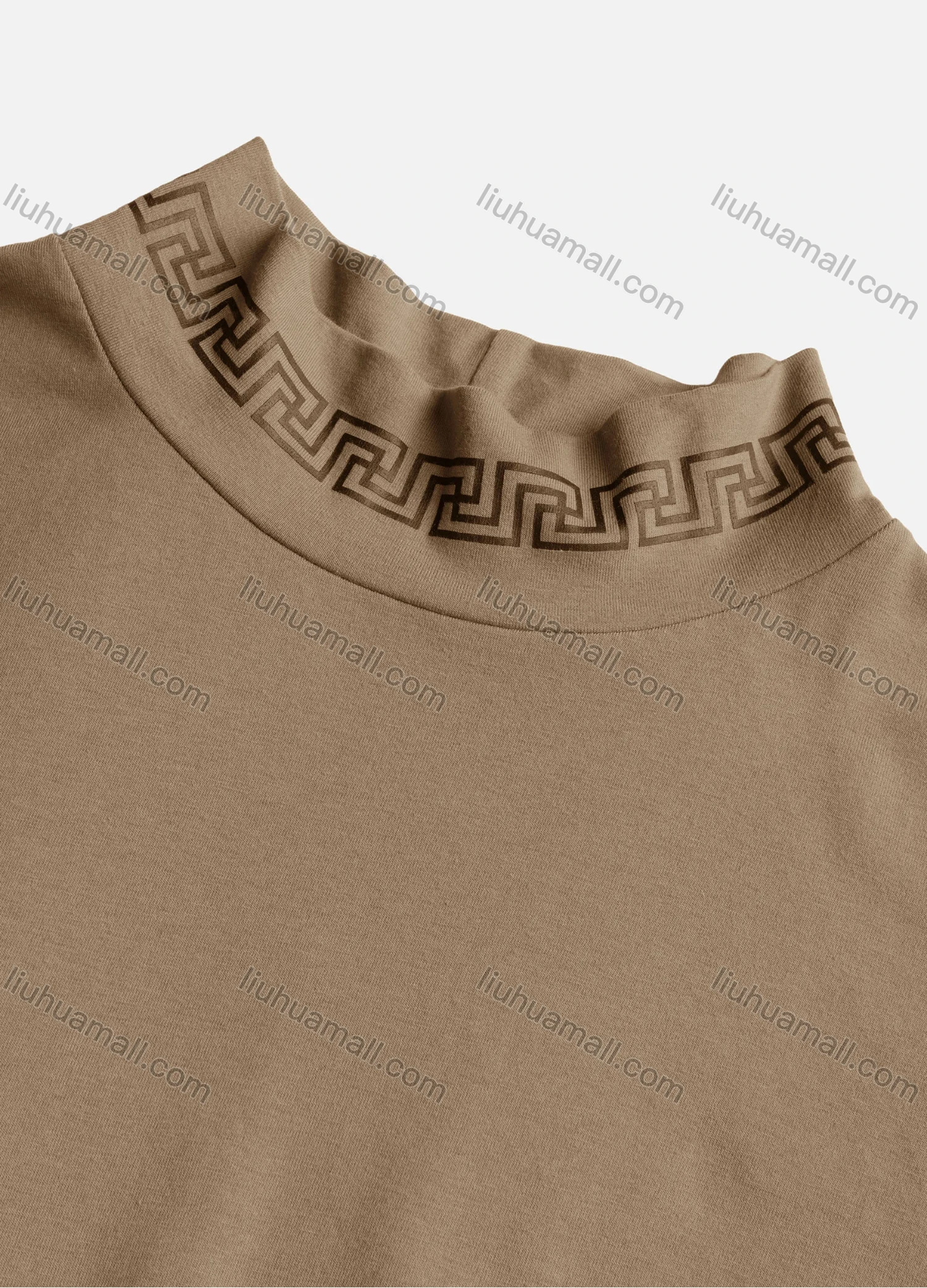 Wholesale Men's Casual Plain Mock Neck Long Sleeve T-shirts M1007# - Liuhuamall