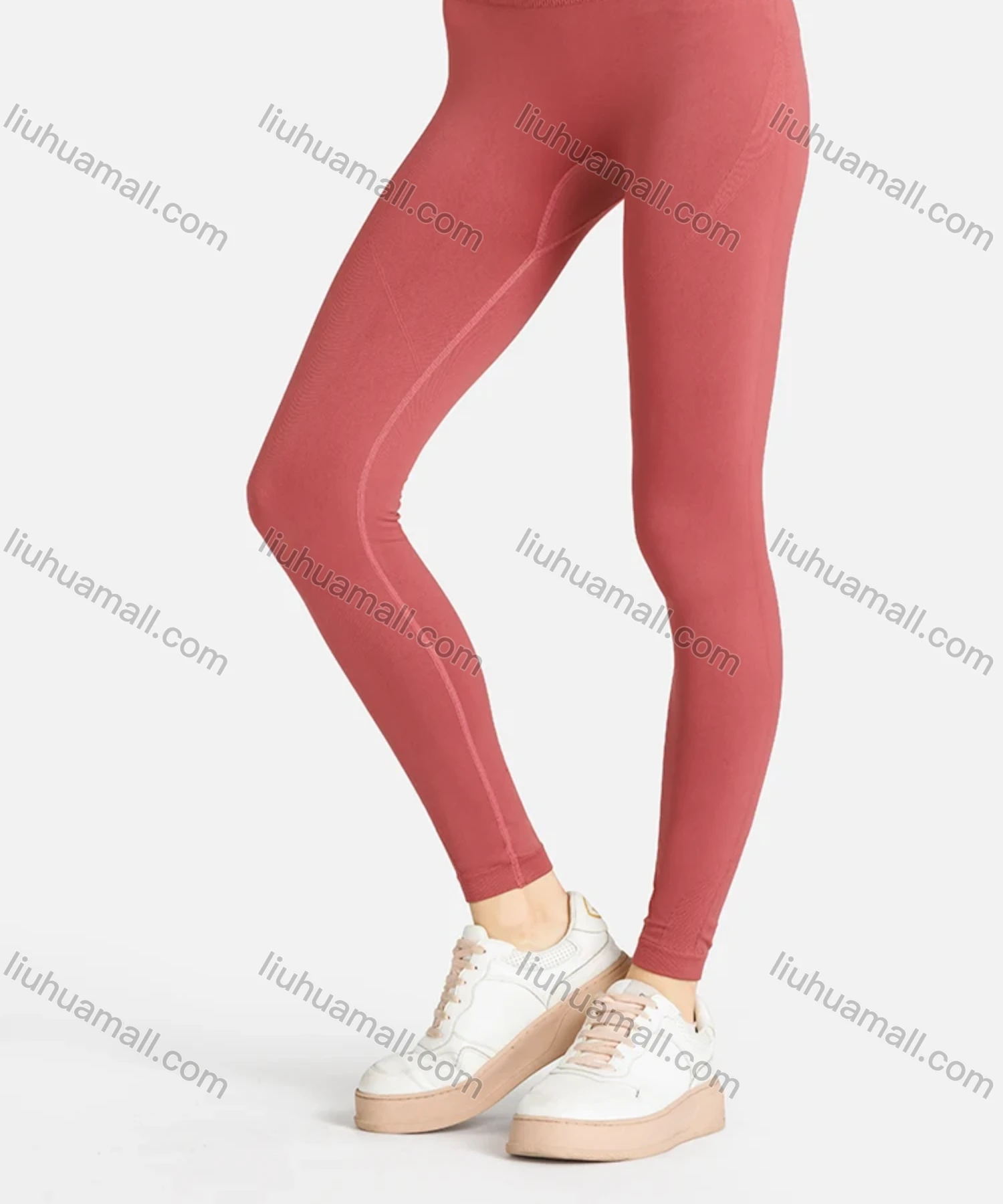 Wholesale Women's Sporty Plain Racerback Tank Top & High Waist Legging Set - Liuhuamall