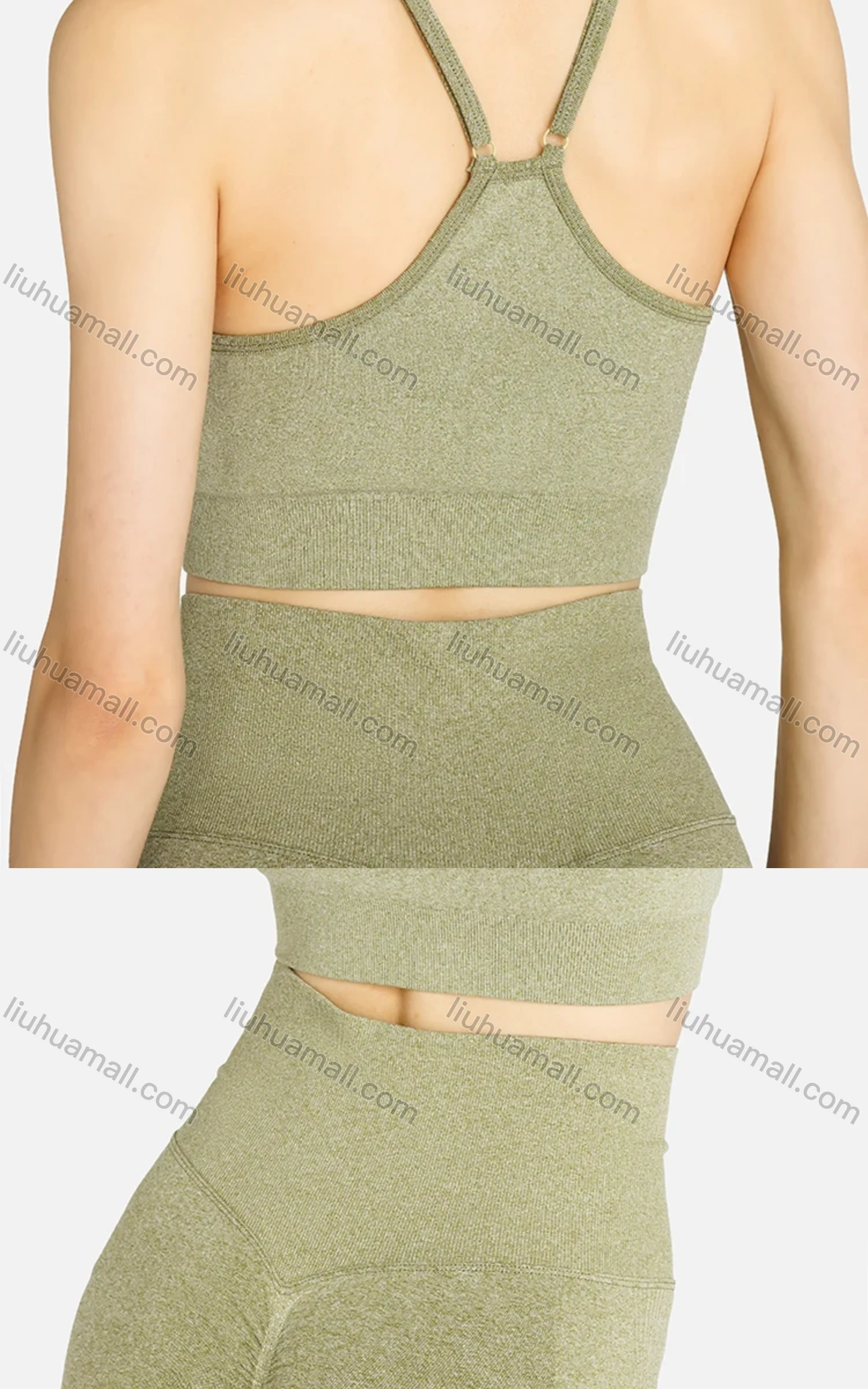 Wholesale Women's Sporty Plain Cropped Cami Top & Biker Shorts Set - Liuhuamall