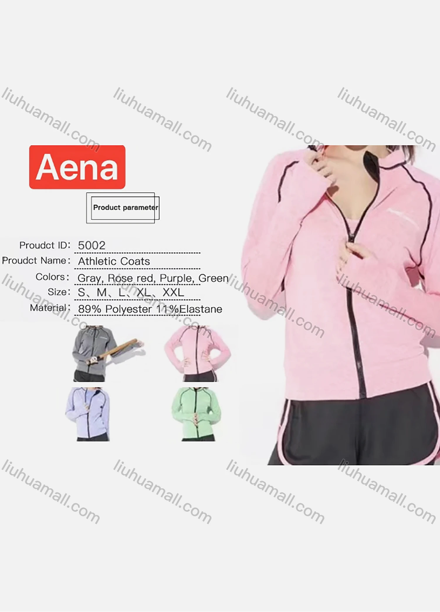 Wholesale Women's Athletic Slim Fit Zipper Pocket Extra Long Sleeve Training Jacket - Liuhuamall