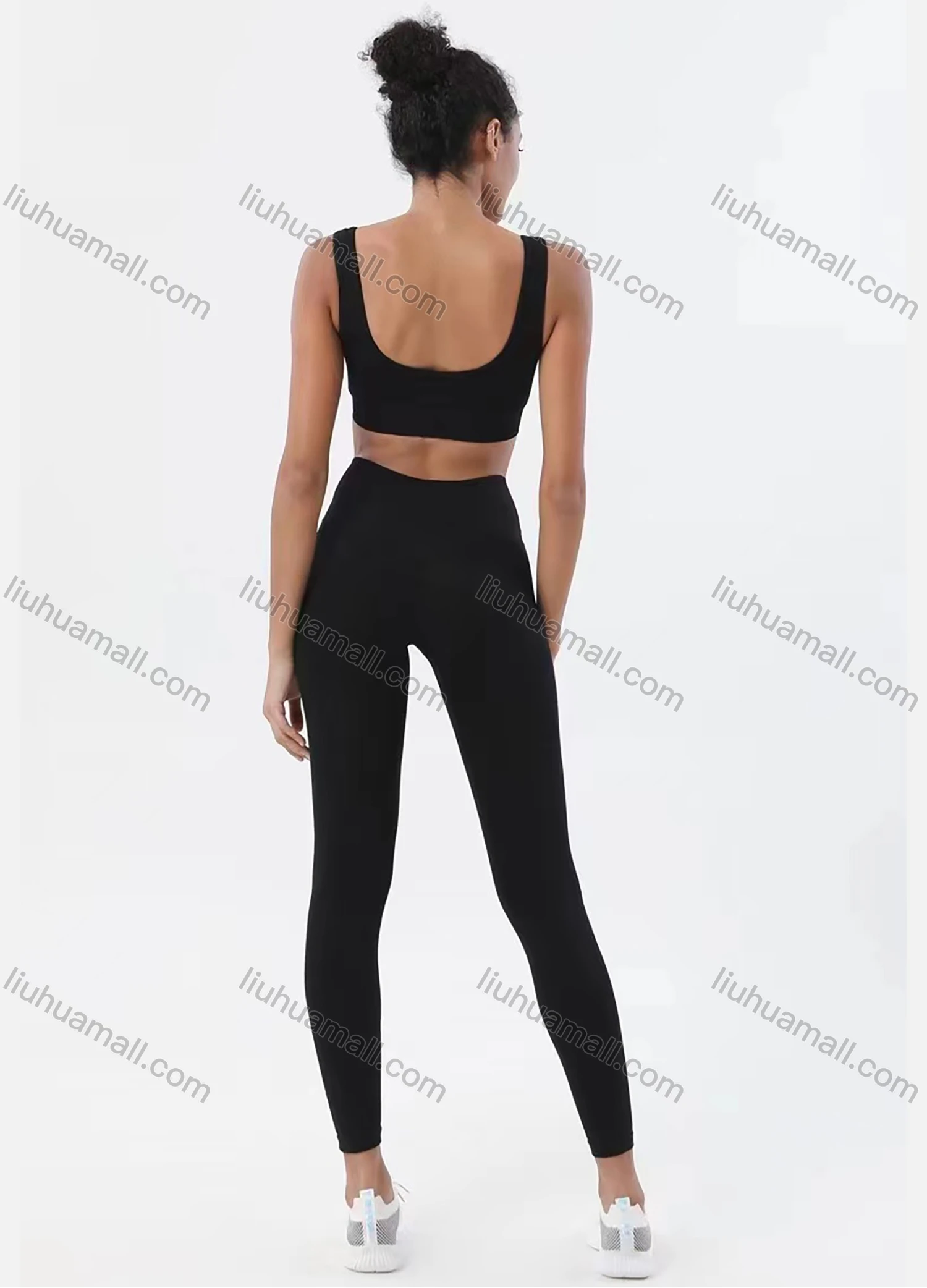Wholesale Women's Seamless Smooth Bra and Yoga Pants Set - Liuhuamall