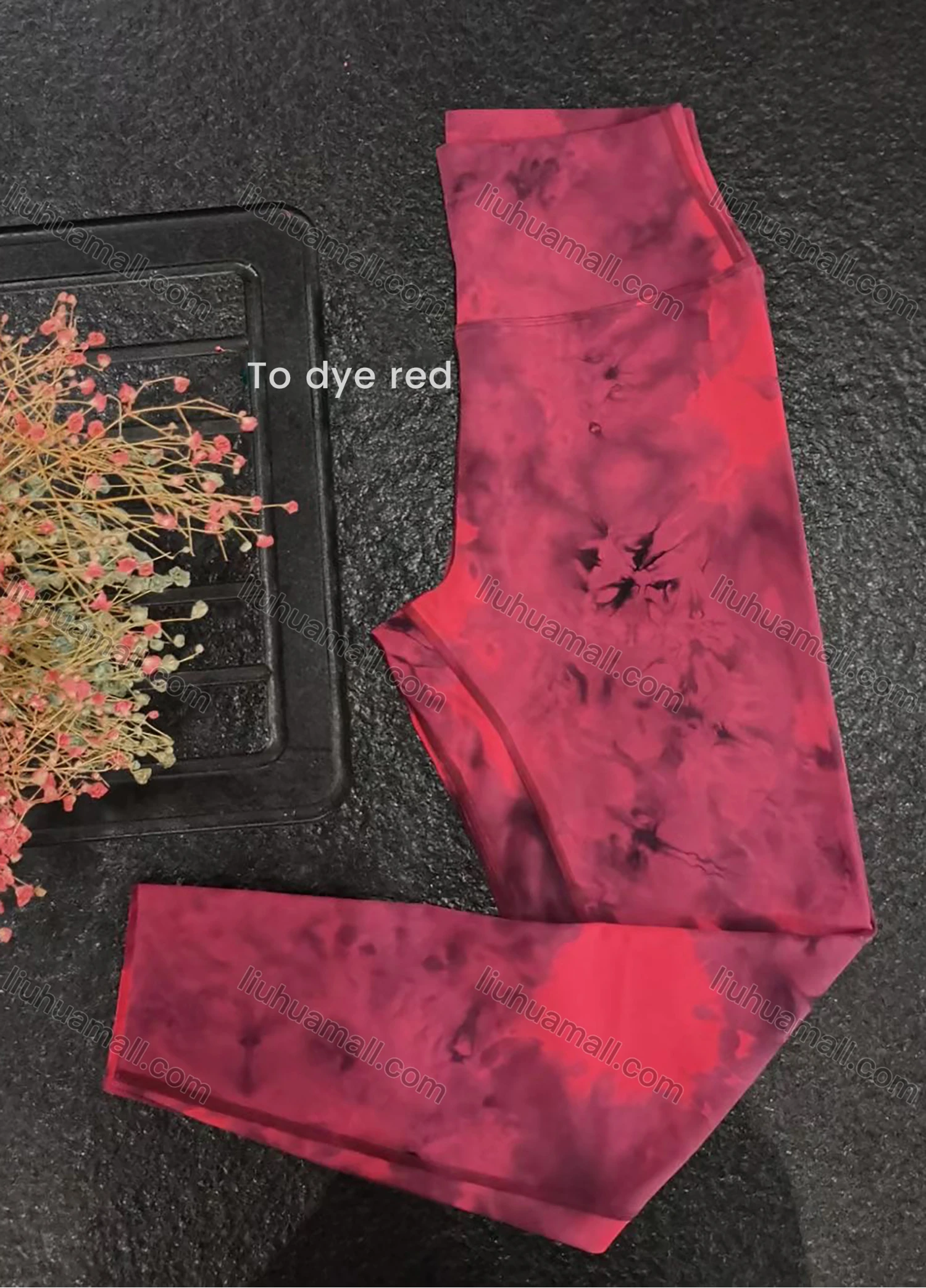 Wholesale Women's Tie Dye Seamless Leggings High Waist Yoga Pants - Liuhuamall