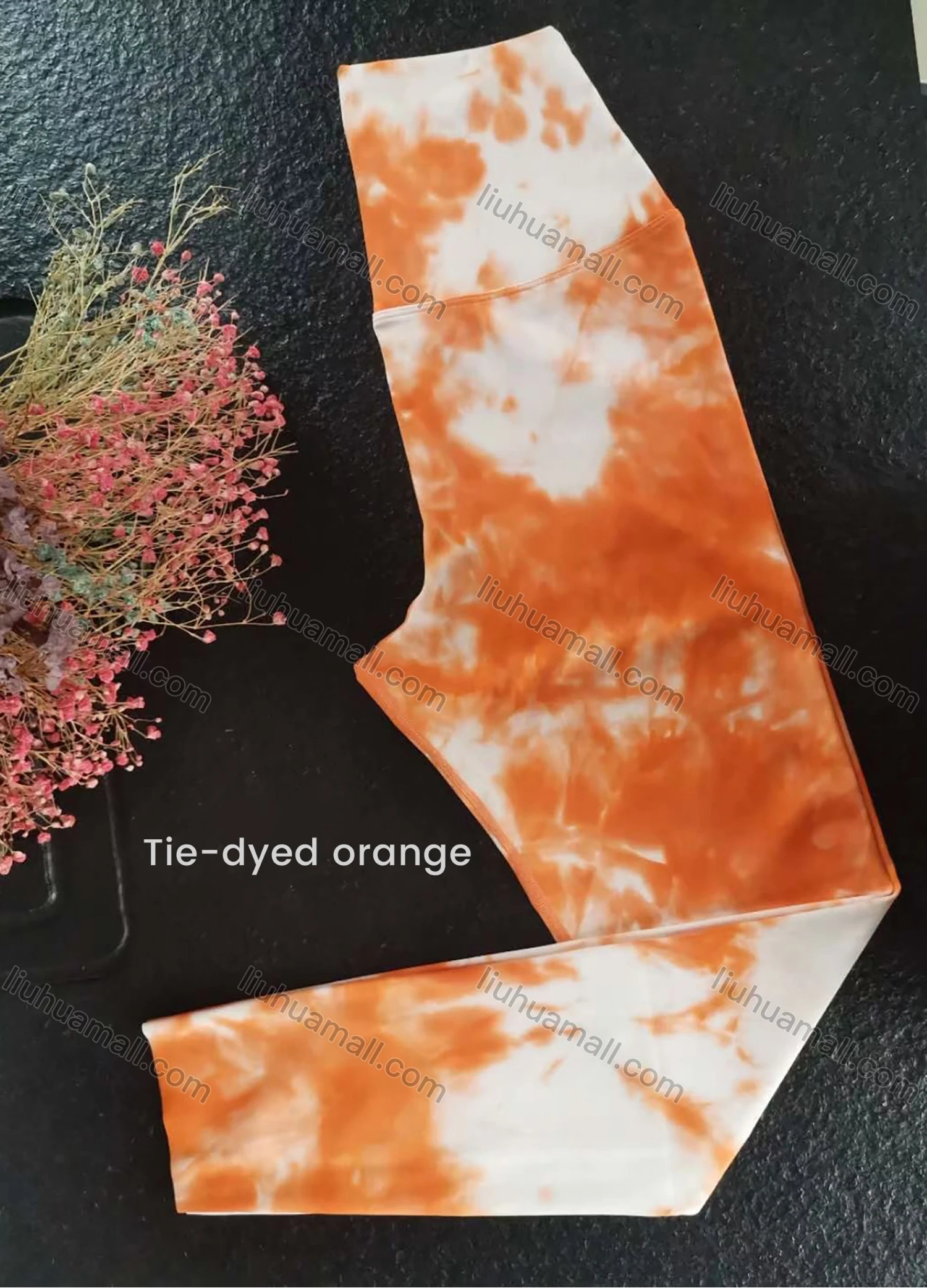 Wholesale Women's Tie Dye Seamless Leggings High Waist Yoga Pants - Liuhuamall