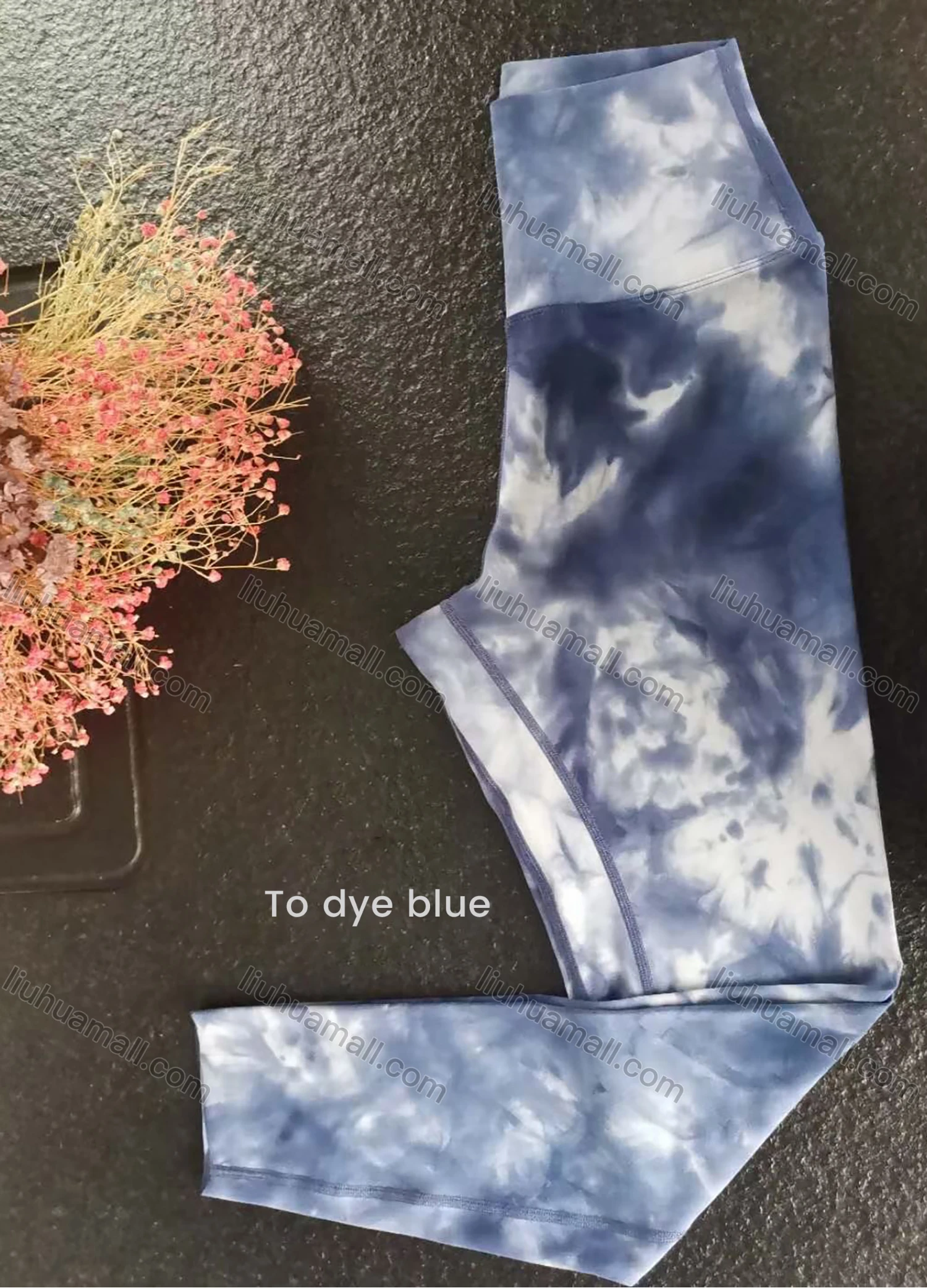 Wholesale Women's Tie Dye Seamless Leggings High Waist Yoga Pants - Liuhuamall