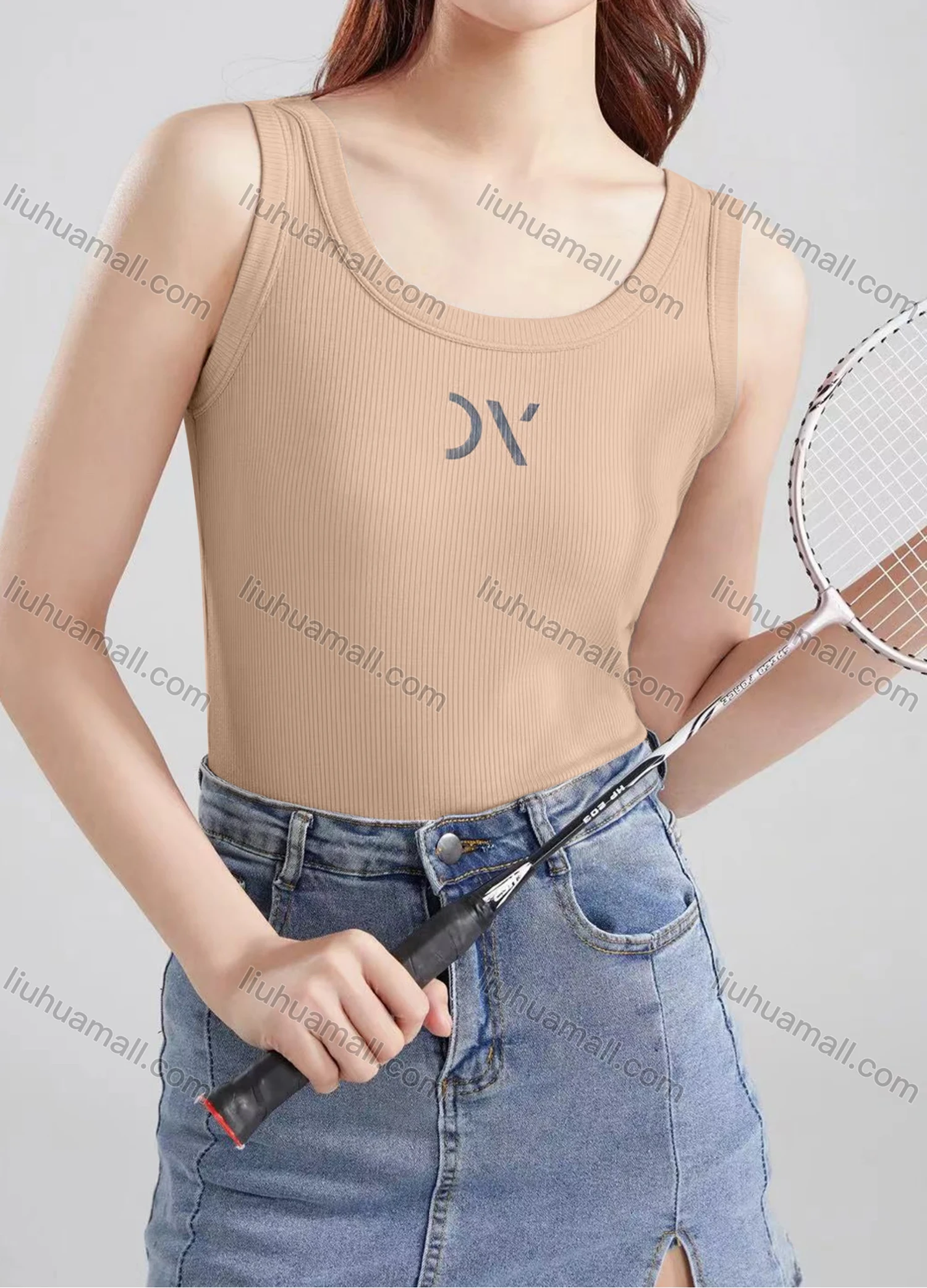 Wholesale Women's Casual Plain Scoop Neck Tank Top B899# - Liuhuamall