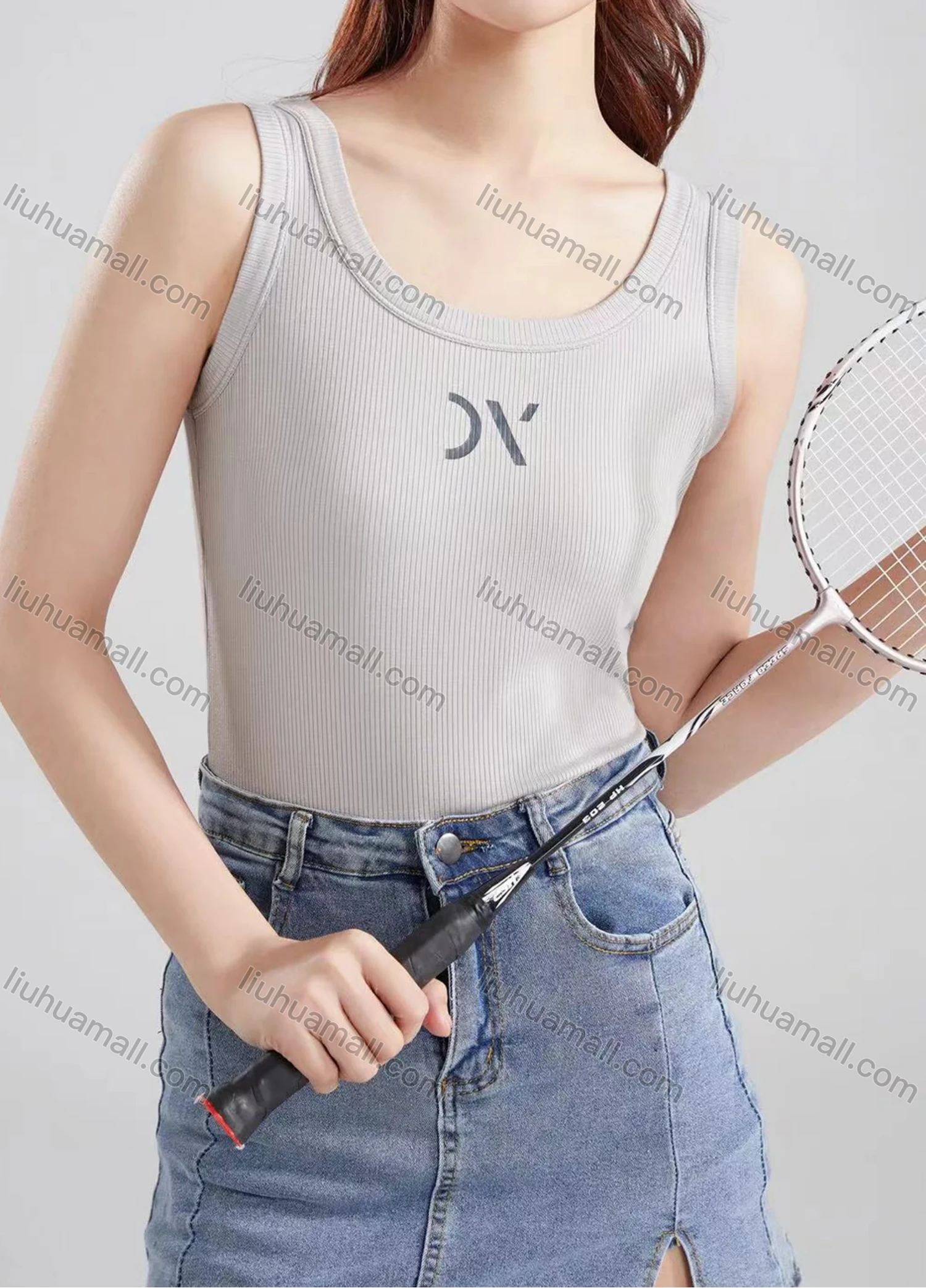 Wholesale Women's Casual Plain Scoop Neck Tank Top B899# - Liuhuamall