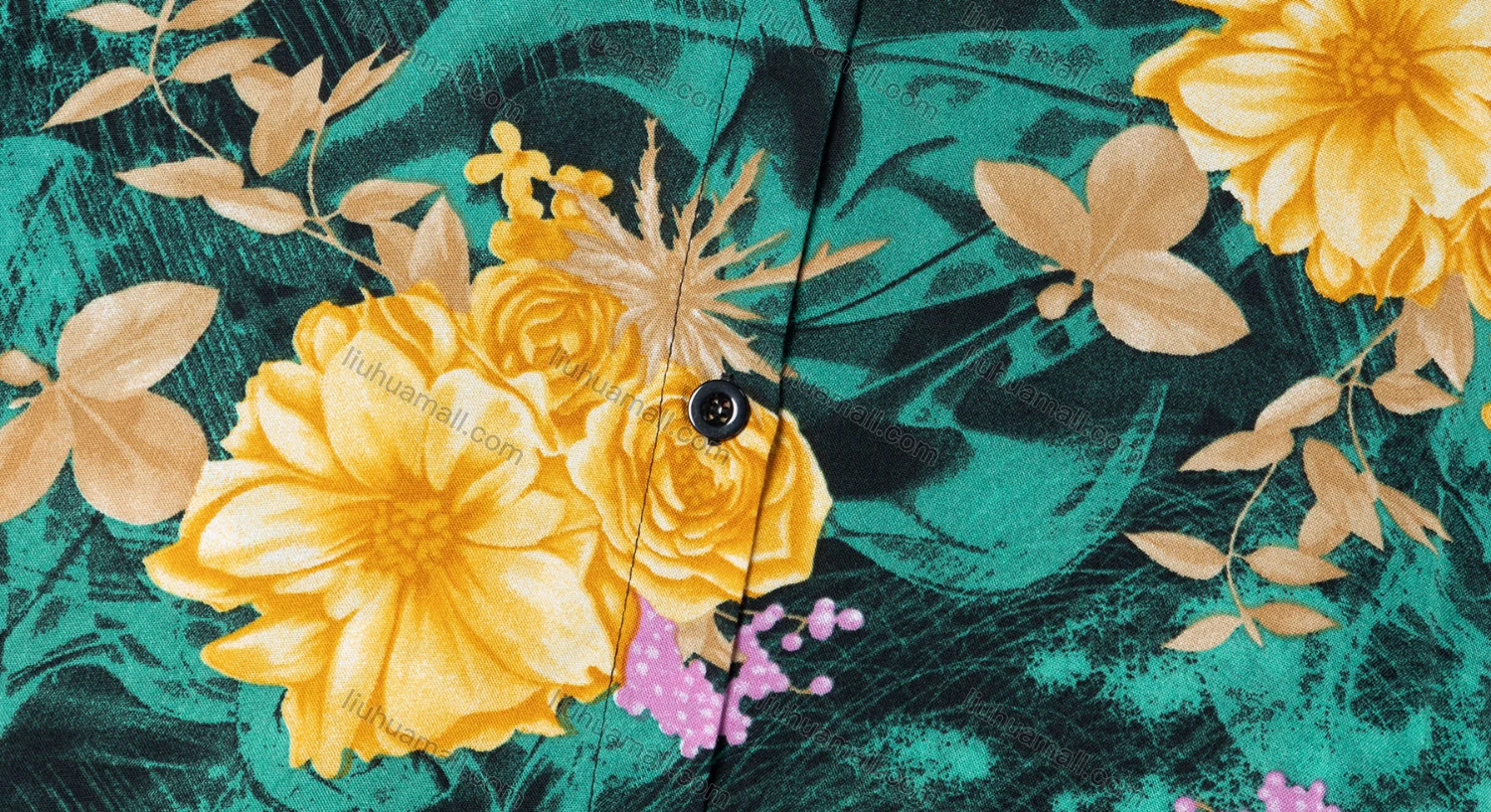 Wholesale Women's Vintage Long Sleeve Floral Pattern Collared Button Down Shirt 23067# - Liuhuamall