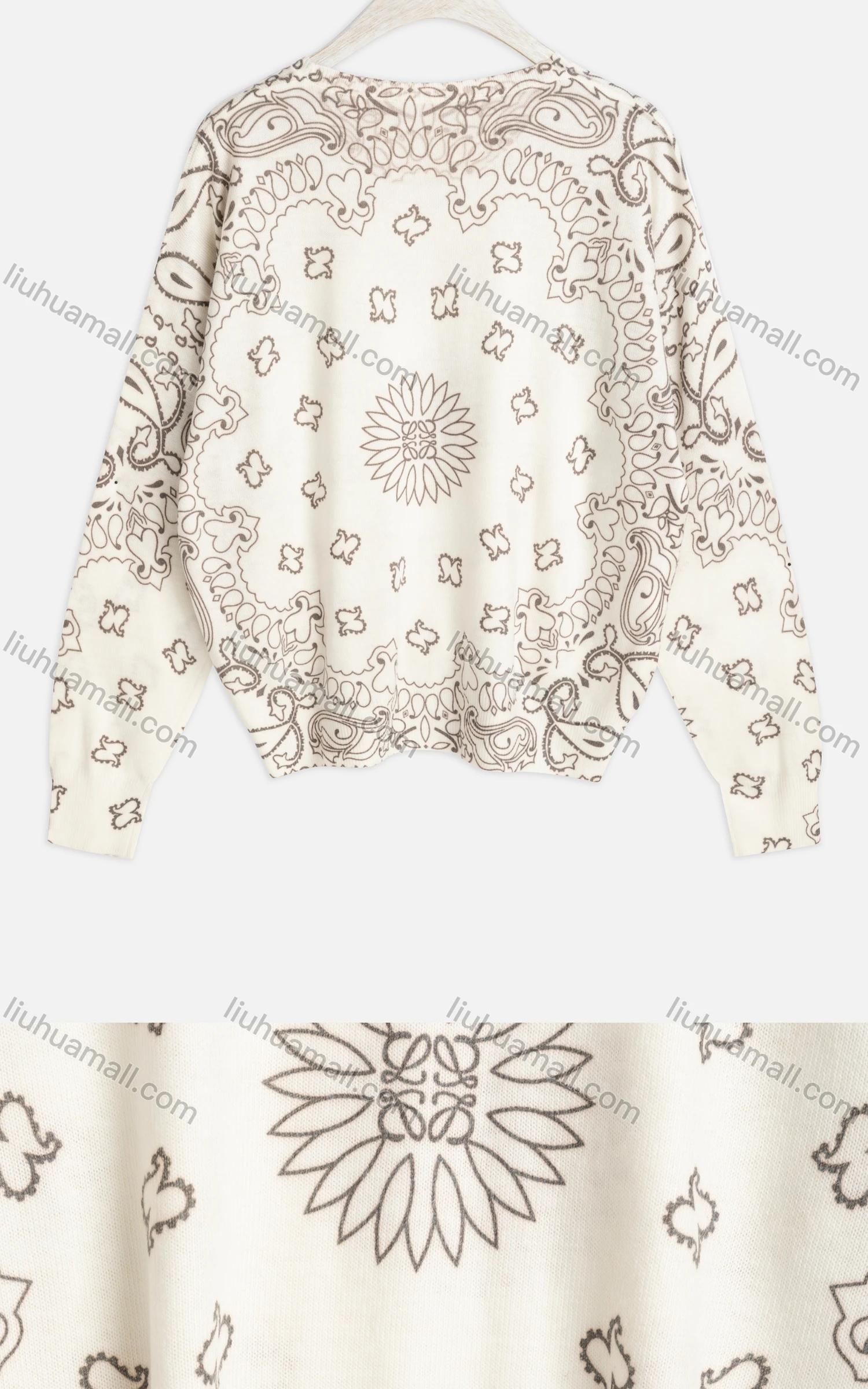 Wholesale Women's Casual Crew Neck Long Sleeve Knit Sweater A509#-1 - Liuhuamall