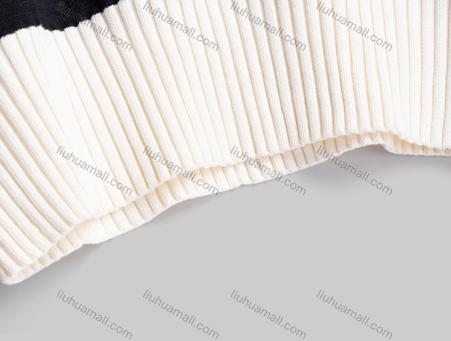 Wholesale Women's Casual Lapel Drop Shoulder Long Sleeve Striped Knit Sweater SMS7417# - Liuhuamall