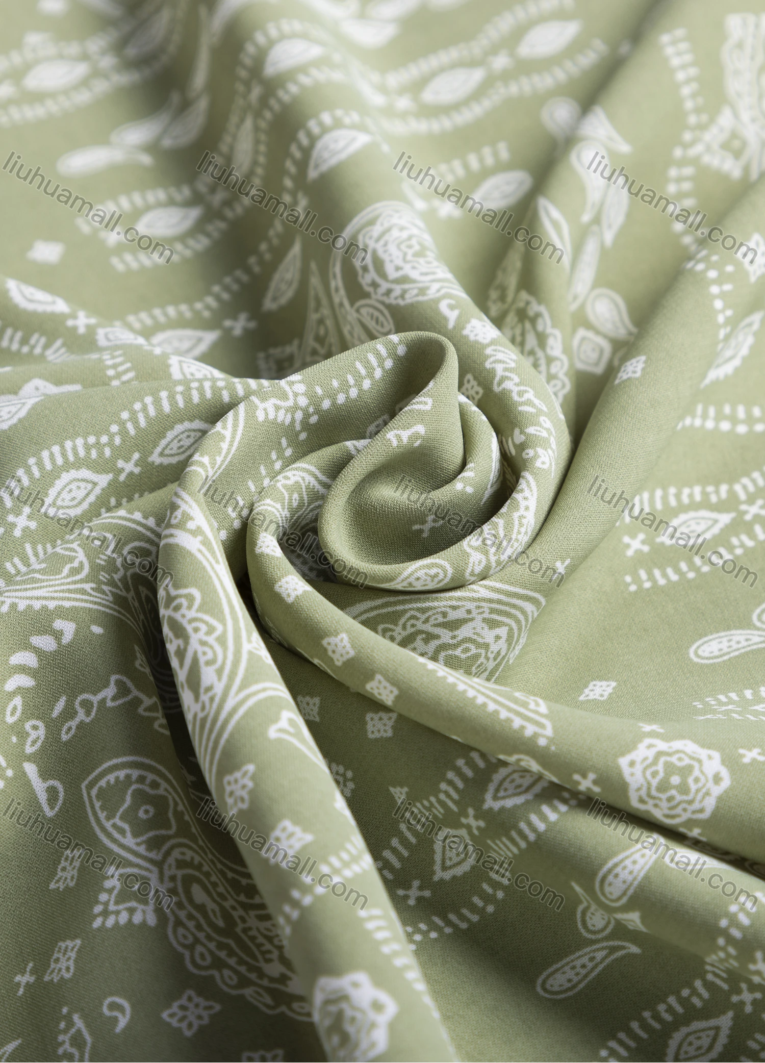 Wholesale Women's Casual Allover Paisley Print Patch Pockets Long Sleeve Button Down Shirt 1293# - Liuhuamall