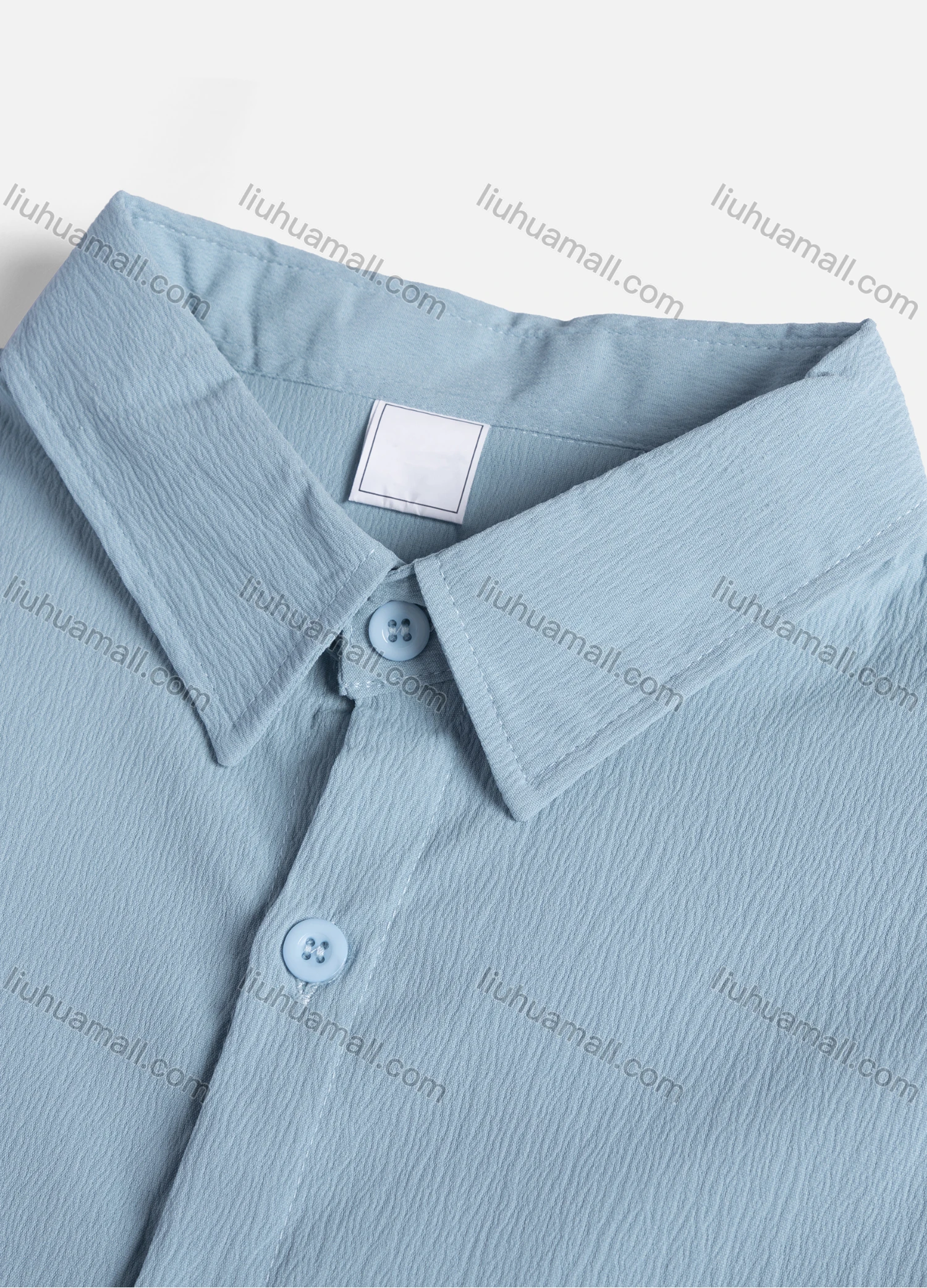 Wholesale Women's Casual Plain Patch Pockets Long Sleeve Curved Hem Button Down Shirt 1294# - Liuhuamall