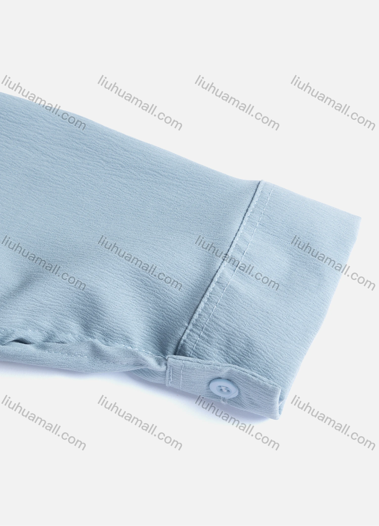 Wholesale Women's Casual Plain Patch Pockets Long Sleeve Curved Hem Button Down Shirt 1294# - Liuhuamall