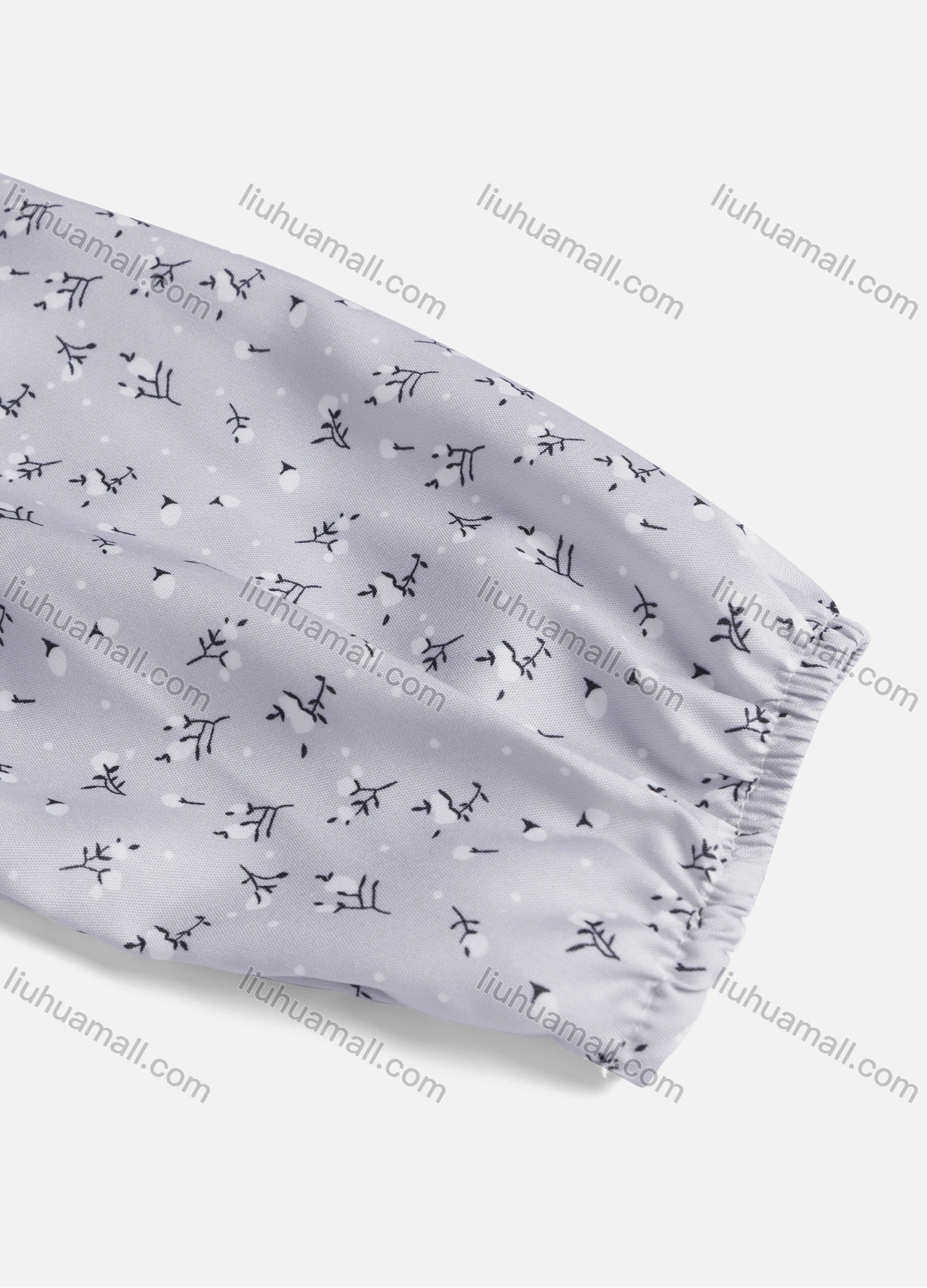 Wholesale Women's Casual Allover Print Crew Neck Long Sleeve High Low Hem Button Down Top 1402# - Liuhuamall