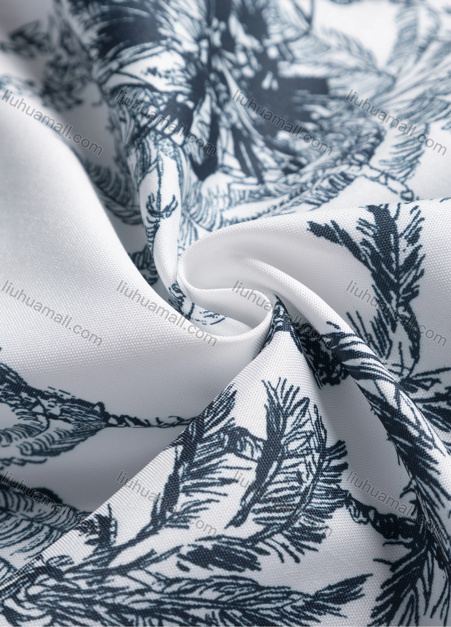 Wholesale Women's Casual Allover Tree Print Crew Neck Long Sleeve High Low Hem Button Down Top 1403# - Liuhuamall