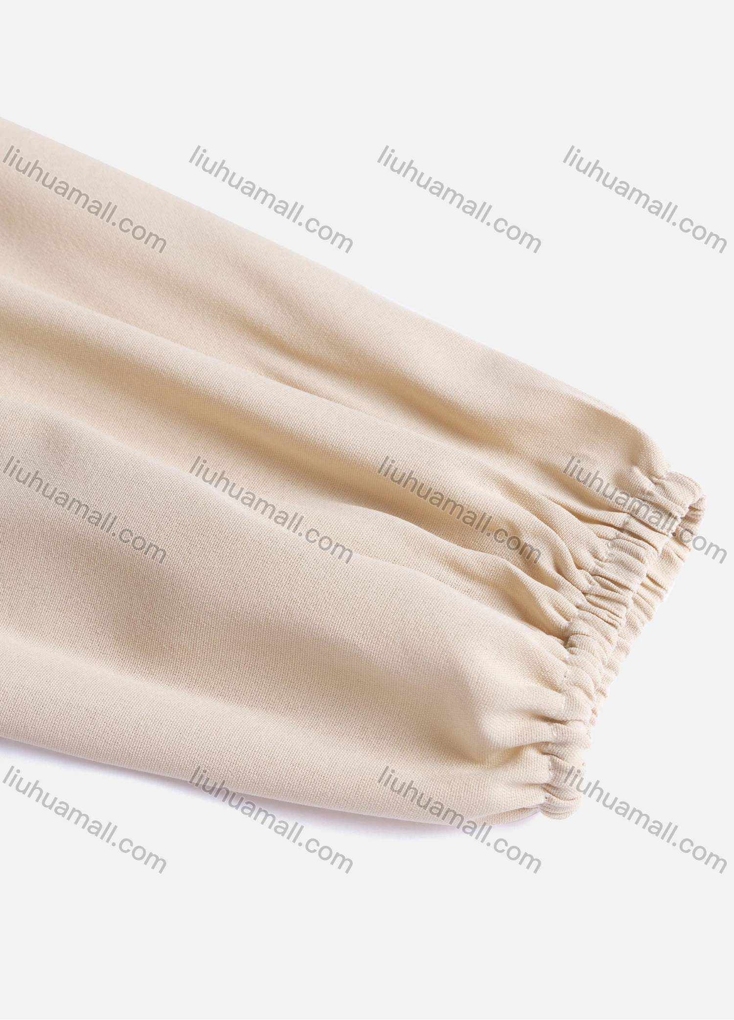 Wholesale Women's Casual Plain Mock Neck Long Sleeve Ruched Ruffle Hem Button Front Top 1404# - Liuhuamall