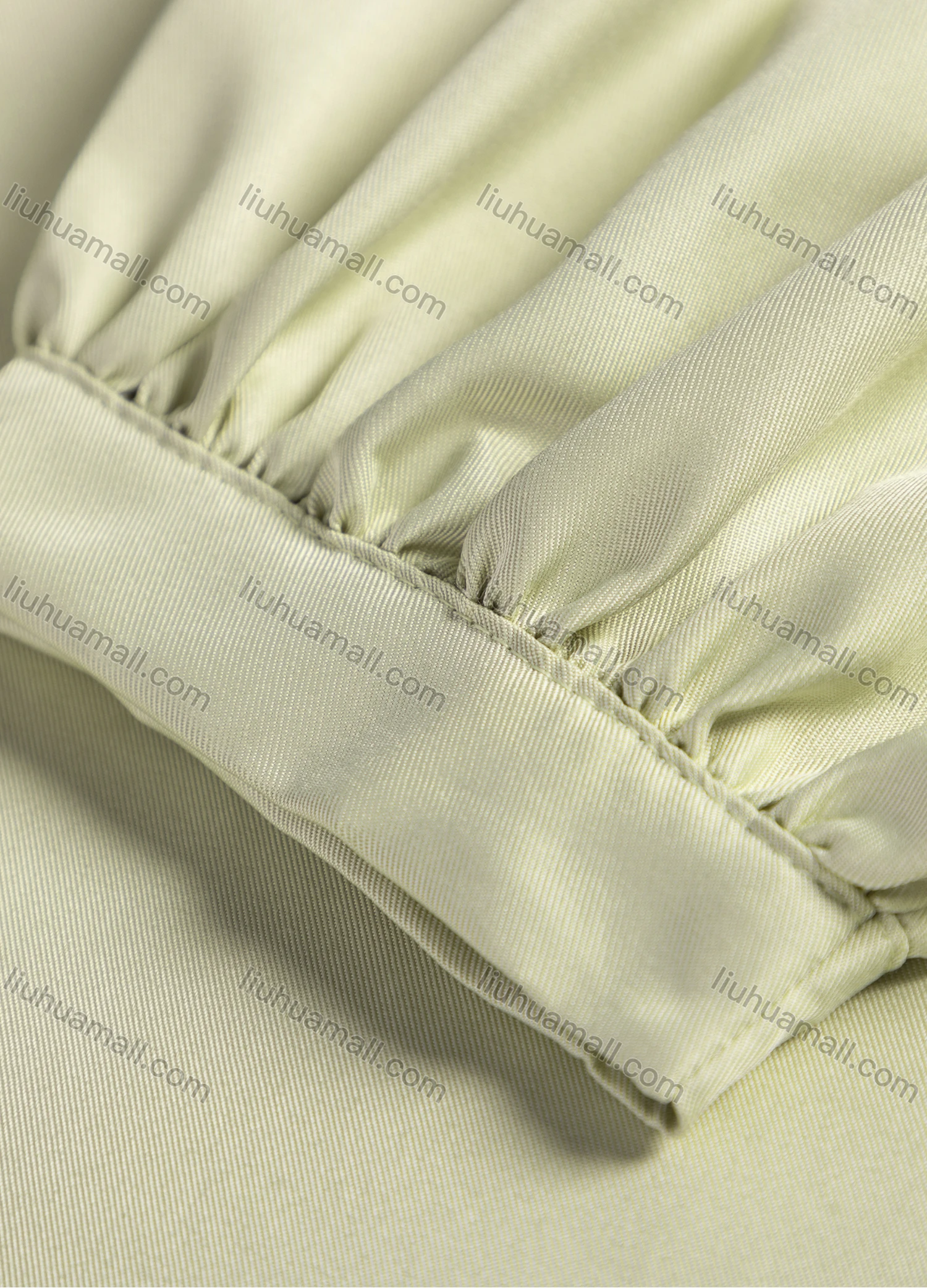 Wholesale Women's Casual Plain Collared 3/4 Sleeve Ruched Button Down Top 1412# - Liuhuamall