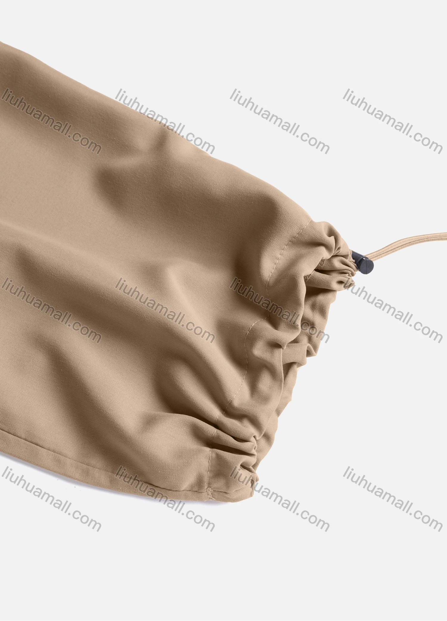 Wholesale Women's Casual Drawstring Elastic Waist Plain Flap Pockets Cargo Pants 1429# - Liuhuamall