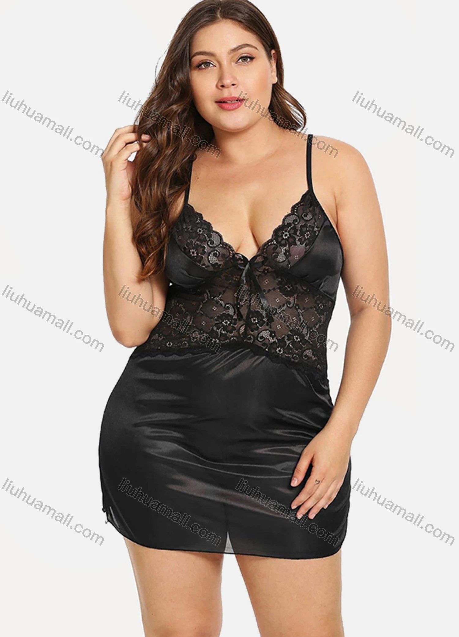 Wholesale Women's Sexy See Through Lace Cami Lingerie 1257# - Liuhuamall