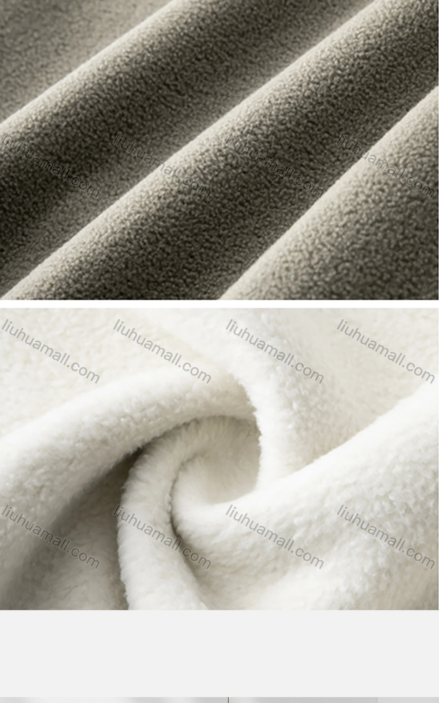 Wholesale Men's Casual Stand Collar Long Sleeve Thermal Lined Polar Fleece Zipper Pockets Coat - Liuhuamall