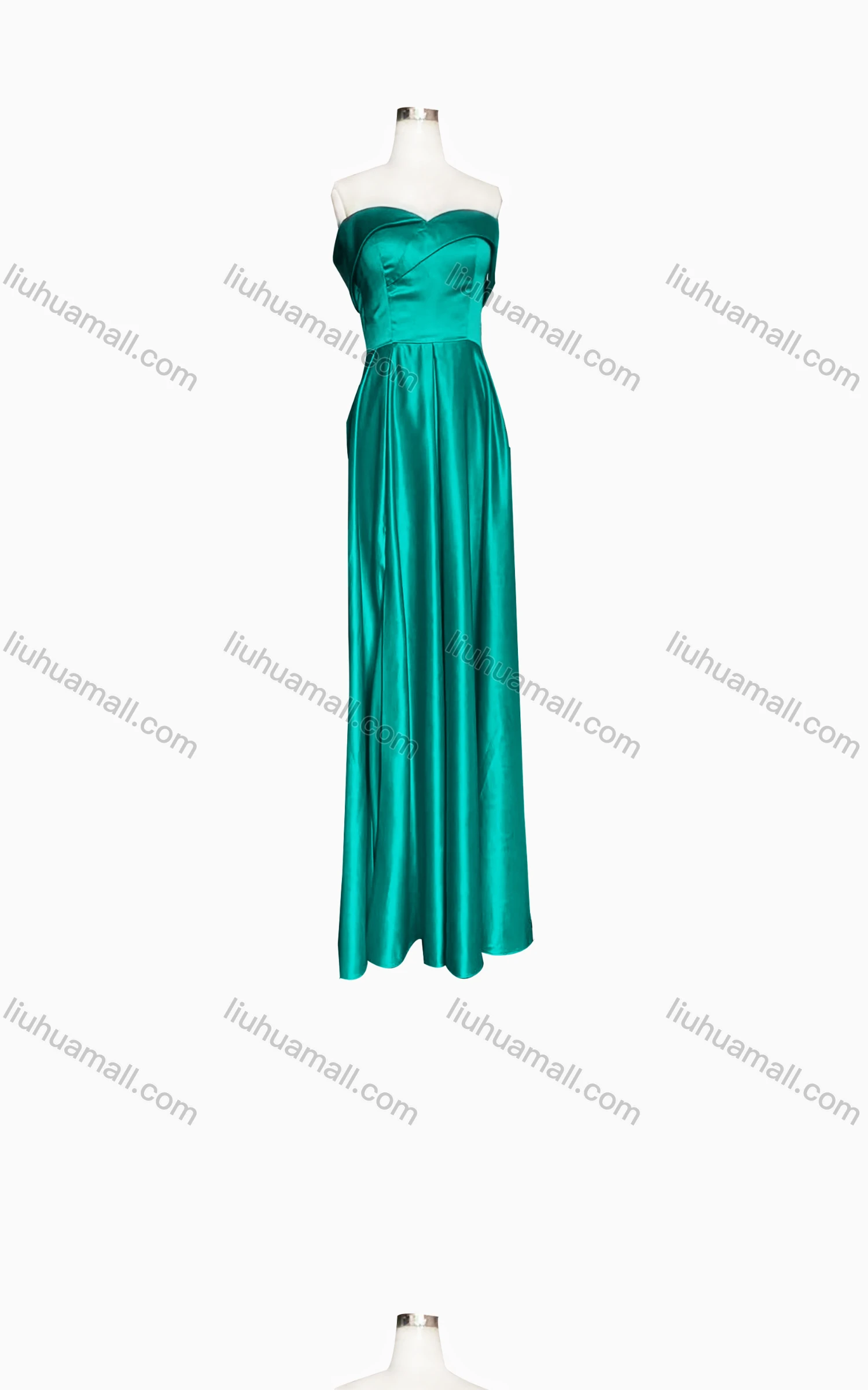 Wholesale Women's Elegant Plain Off Shoulder Cap Sleeve Maxi Evening Dress - Liuhuamall
