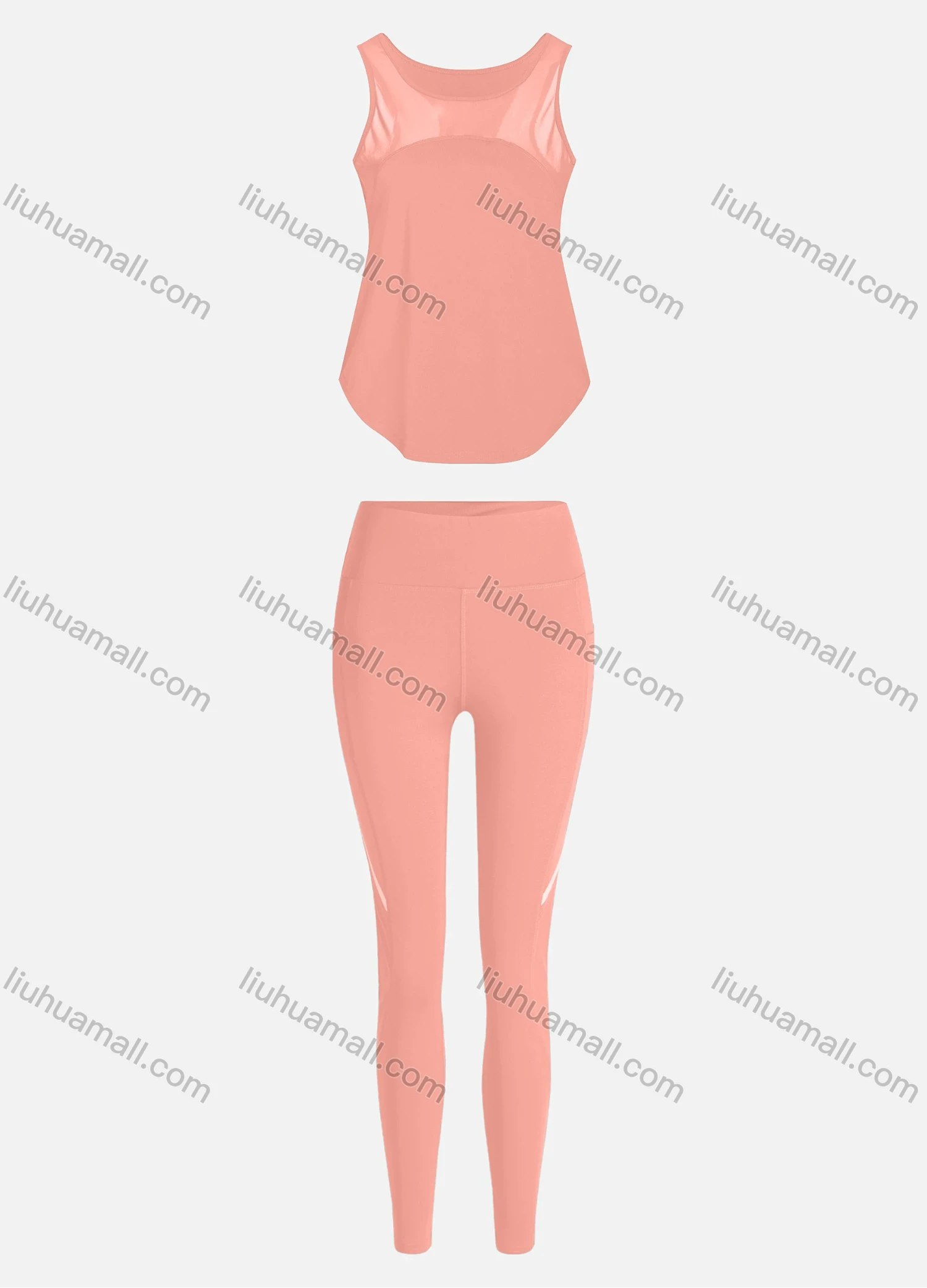 Wholesale Women's Sporty Breathable Mesh Quick Dry Letter Tank Top & Seamless Leggings 2 Piece Yoga Workout Outfits 1006#&1017# - Liuhuamall