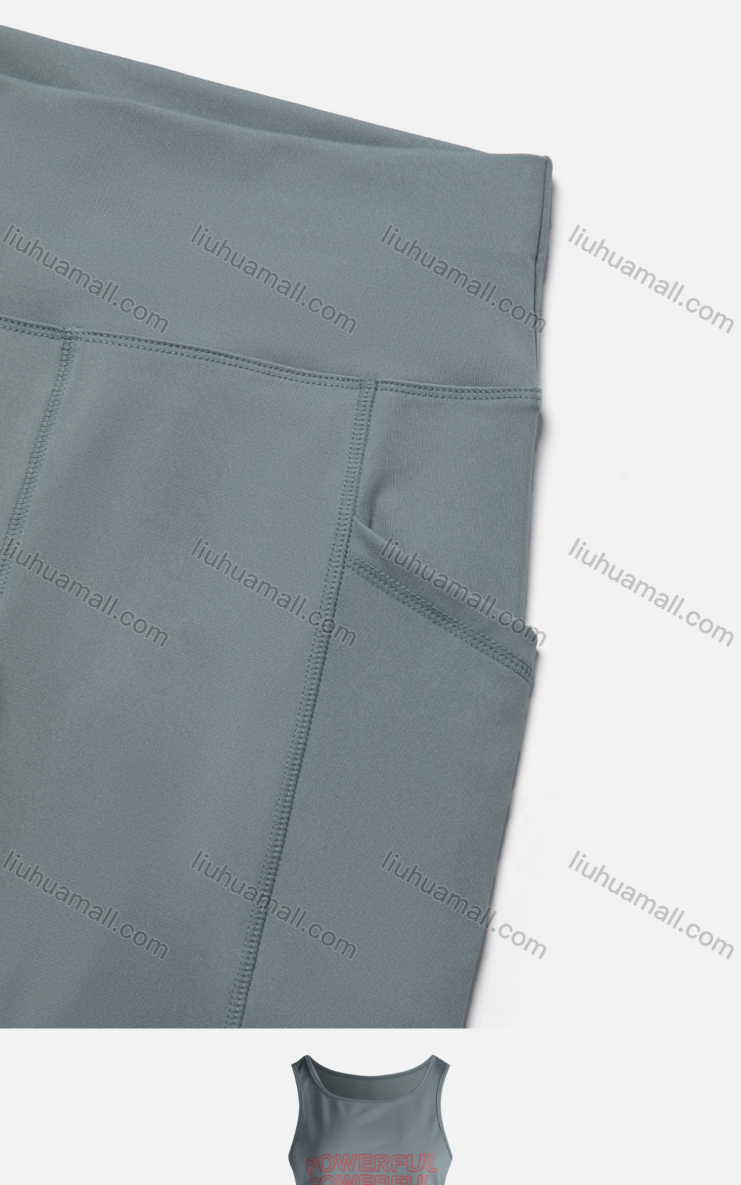 Wholesale Women's Sporty Breathable Quick Dry Letter Tank Top & High Waist Leggings 2 Piece Yoga Workout Outfits 1008#&1011# - Liuhuamall