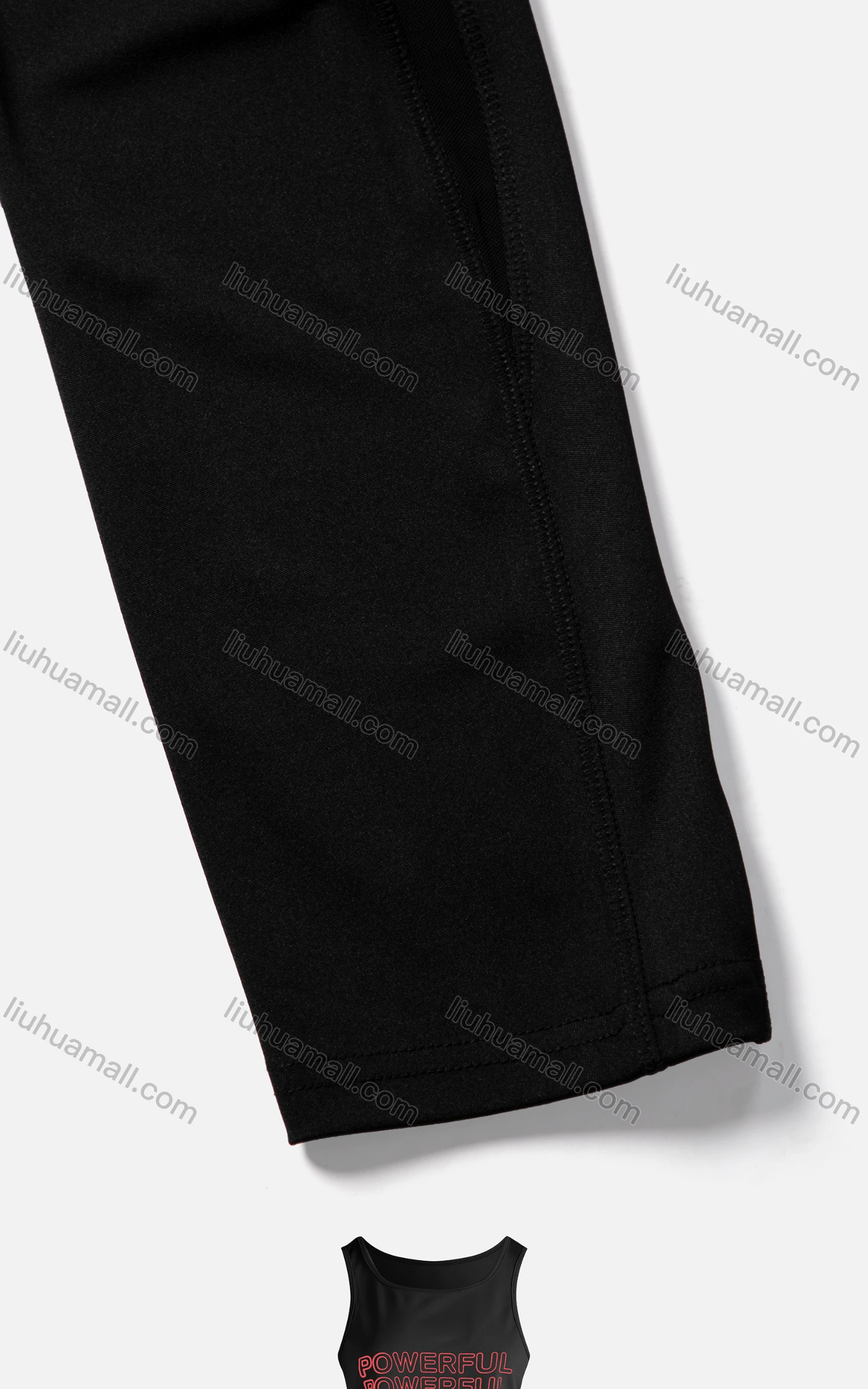 Wholesale Women's Sporty Breathable Quick Dry Letter Tank Top & High Waist Leggings 2 Piece Yoga Workout Outfits 1009#&1013# - Liuhuamall