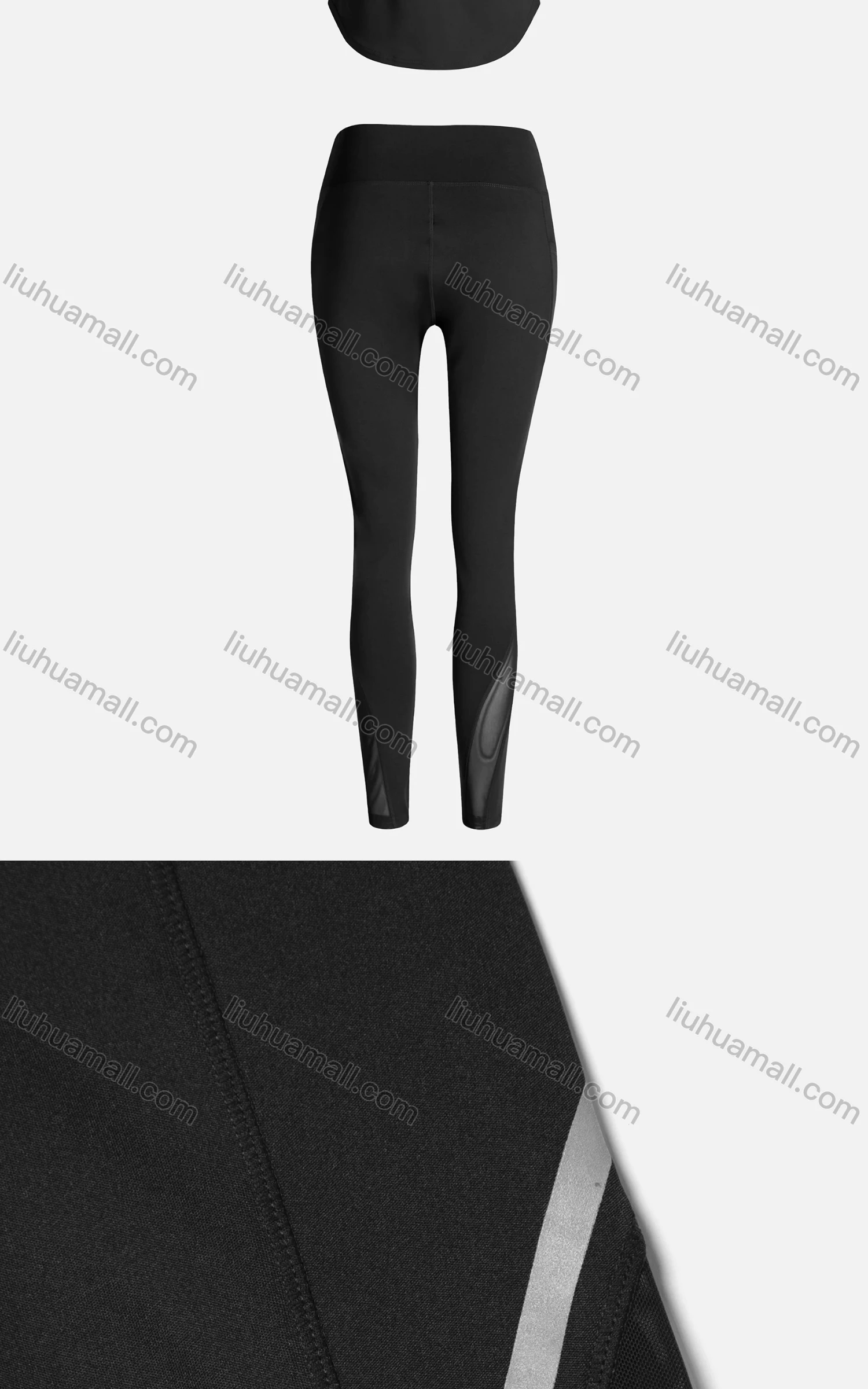 Wholesale Women's Sporty Breathable Quick Dry Geometric Tank Top & High Waist Leggings 2 Piece Yoga Workout Outfits 1006#&1012# - Liuhuamall